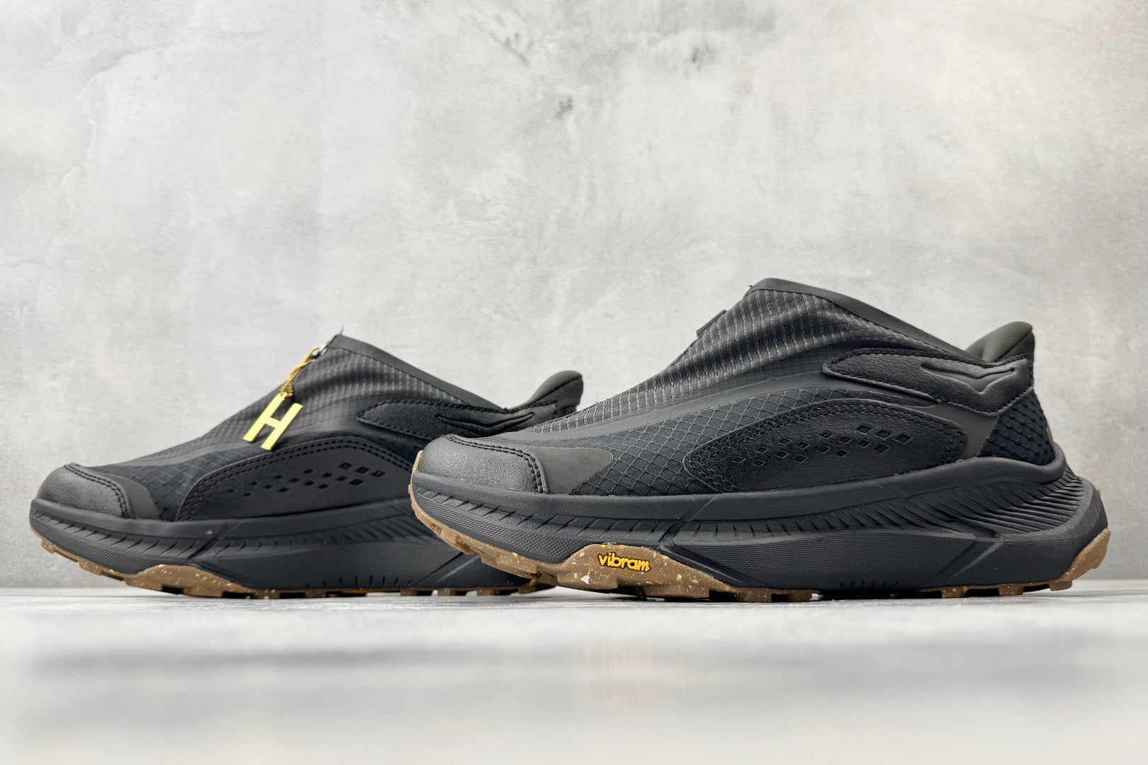 HOKA ONE ONE Project Transport "Black / Gum" Slip-On Sneakers