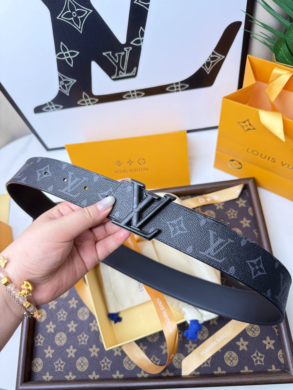 LV Monogram Eclipse Matte Black 40mm Belt
