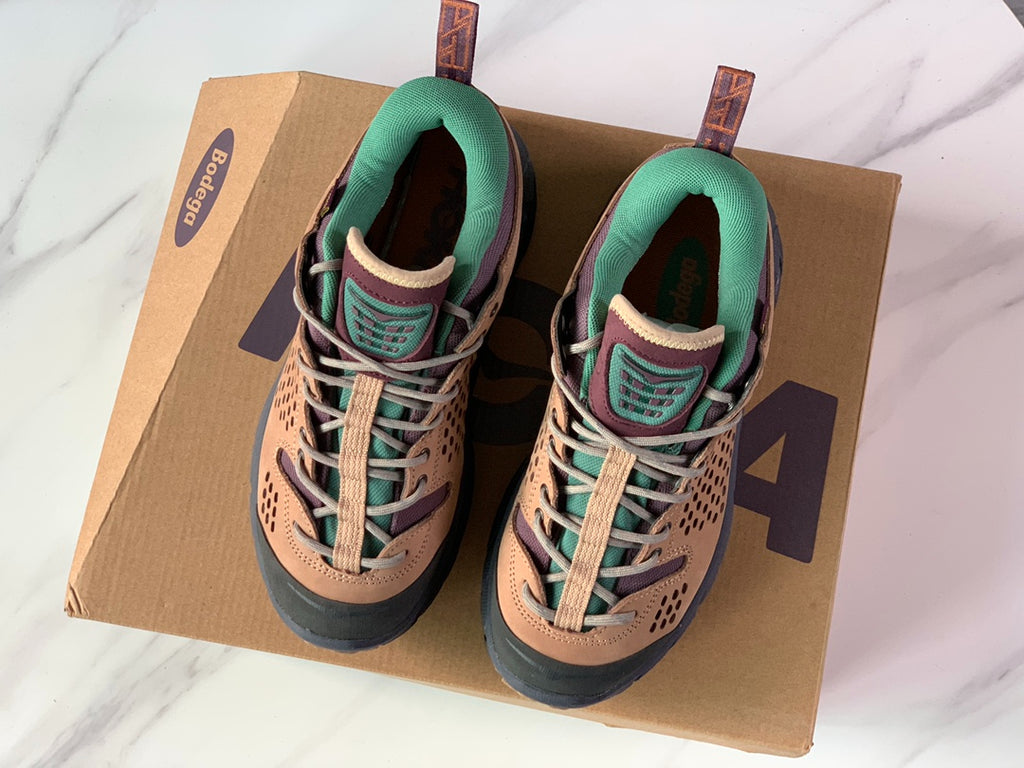HOKA Ultra Low Gore-Tex Light Brown | Lime Green