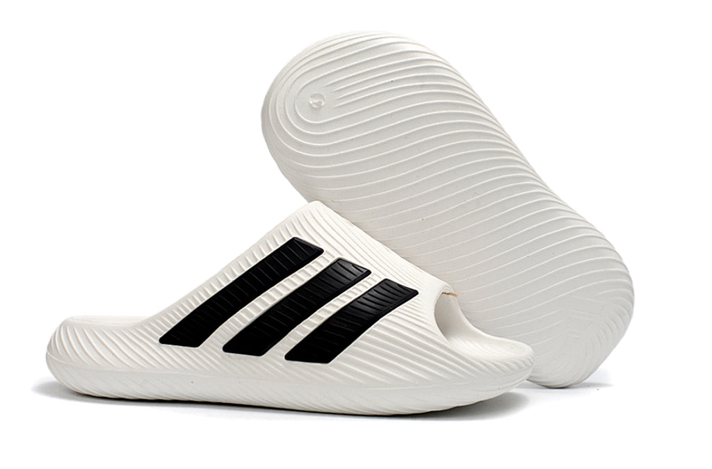 Adidas Purechill White Black Open-Toe Recovery Slides IF6764