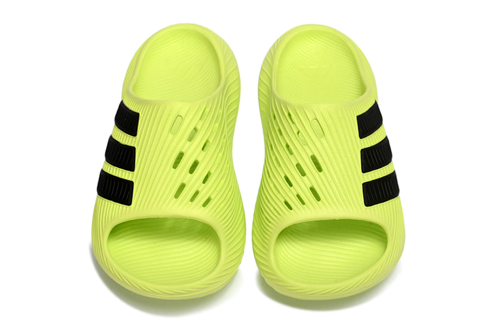 Adidas Purechill Lime Green Black Open-Toe Recovery Slides KI0066