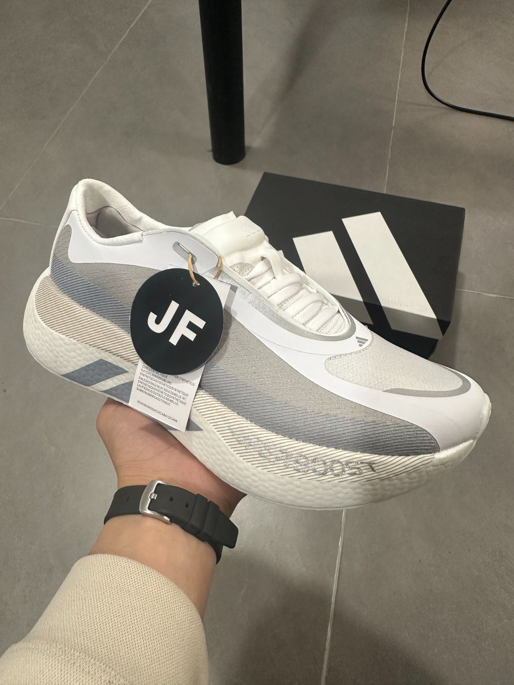 Adidas Hyperboost Edge 'Cloud White / Light Solid Grey / Silver Metallic'
