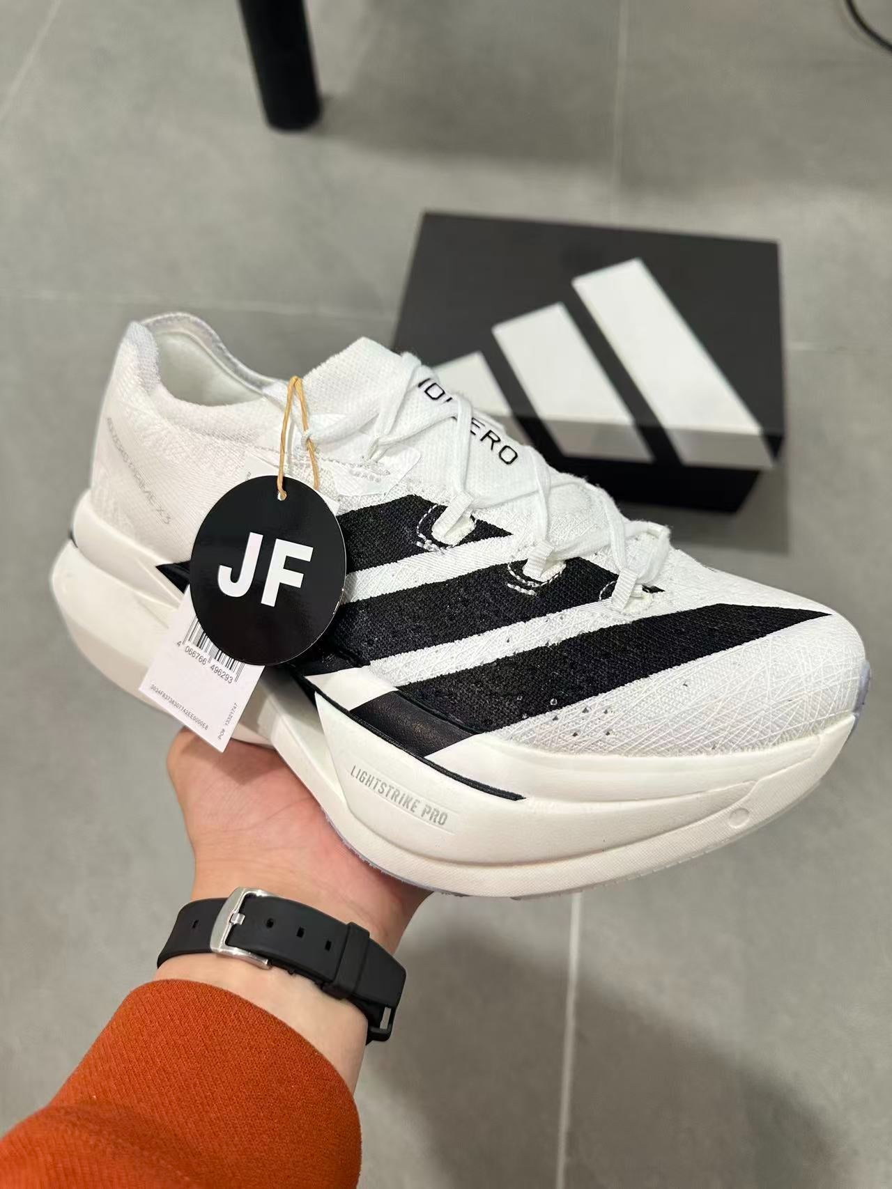Adidas ADIZERO EVO SL (Cloud White / Core Black colorway