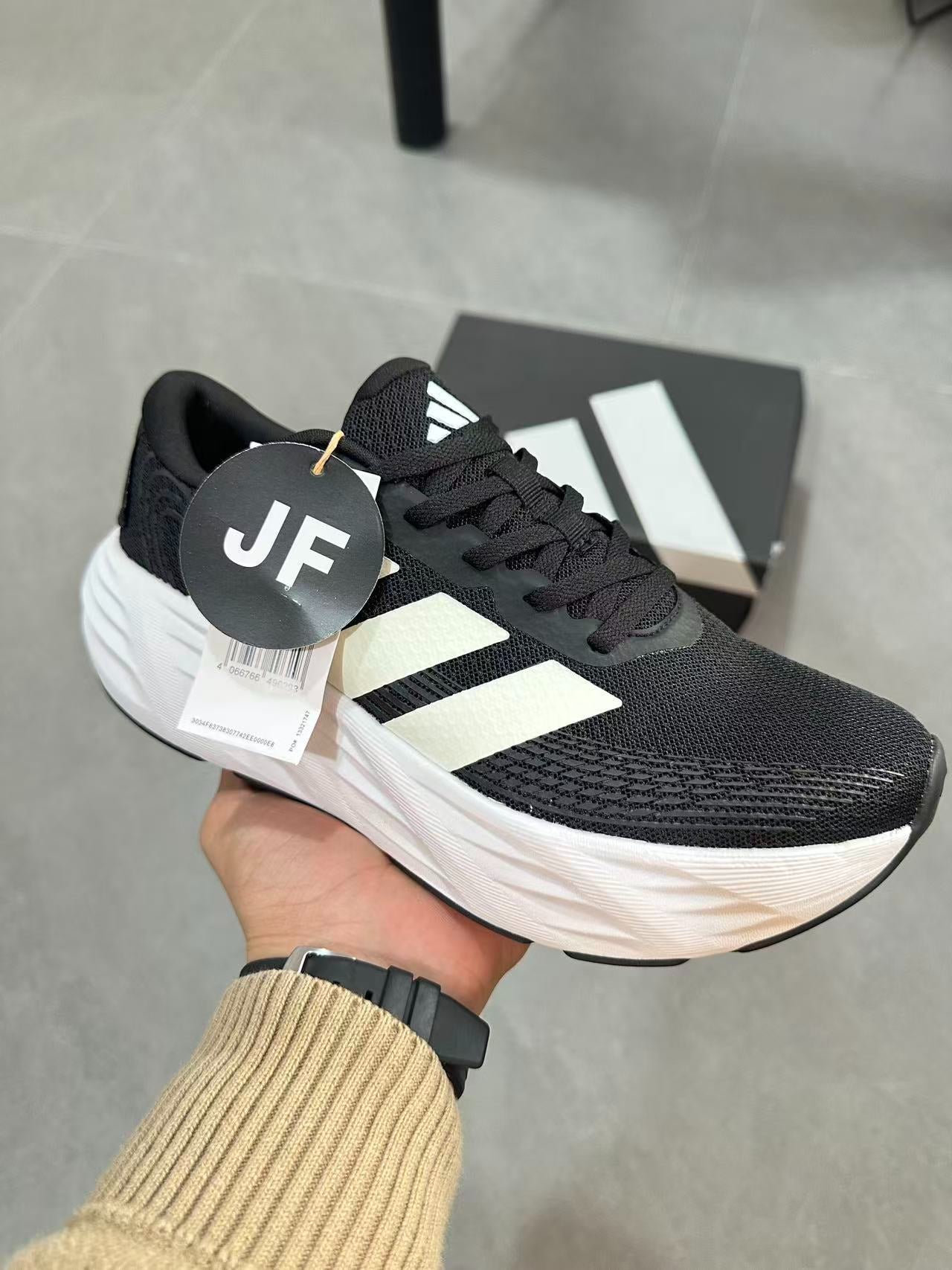 Adidas Galaxy 7 (Core Black / Cloud White colorway)