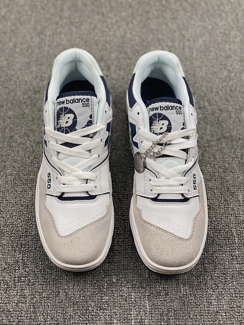 New Balance 550 White Navy Grey