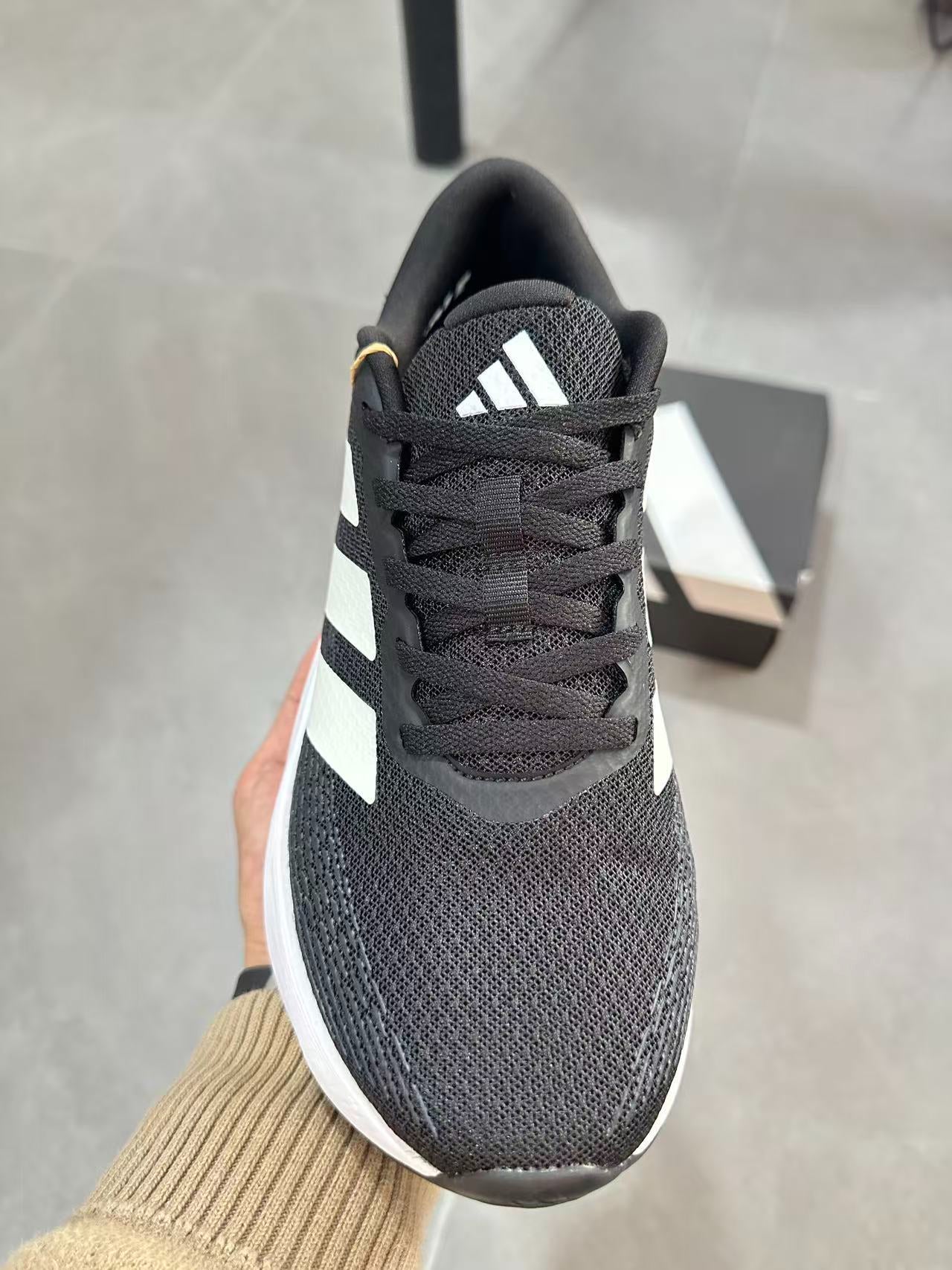 Adidas Galaxy 7 (Core Black / Cloud White colorway)