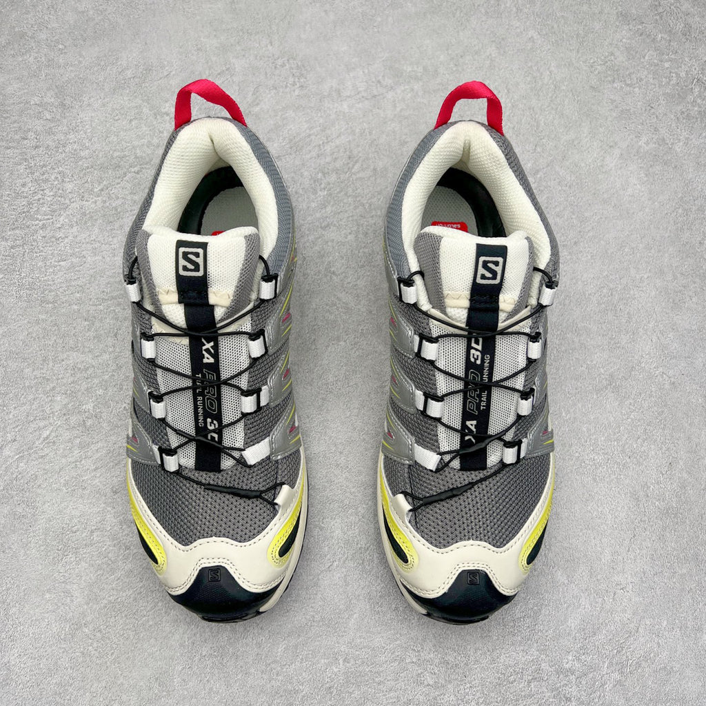 Salomon XA Pro 3D Yellow Silver Pink Men Women Outdoor Shoes
