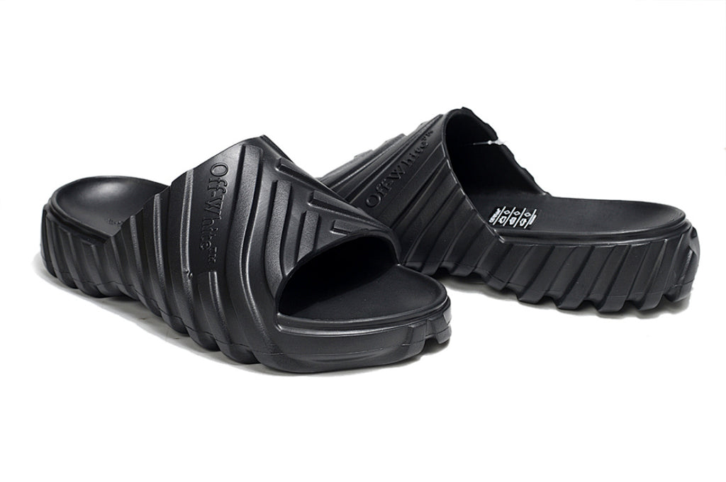 Off-White Tread Slides Black