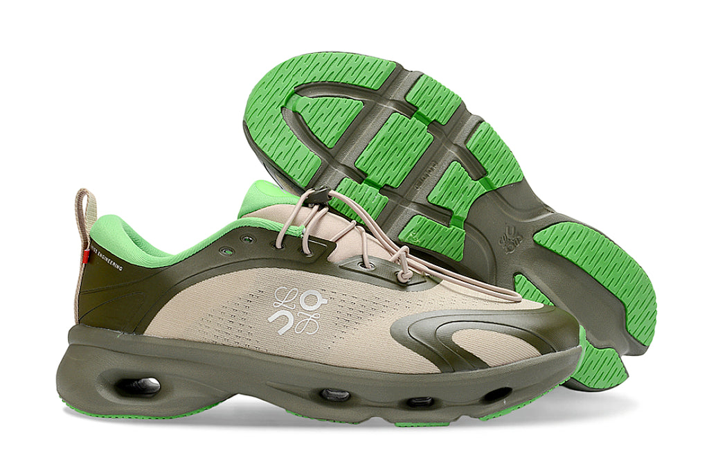 LOEWE x On Running Cloudsolo Sneakers in Khaki Green / Sand