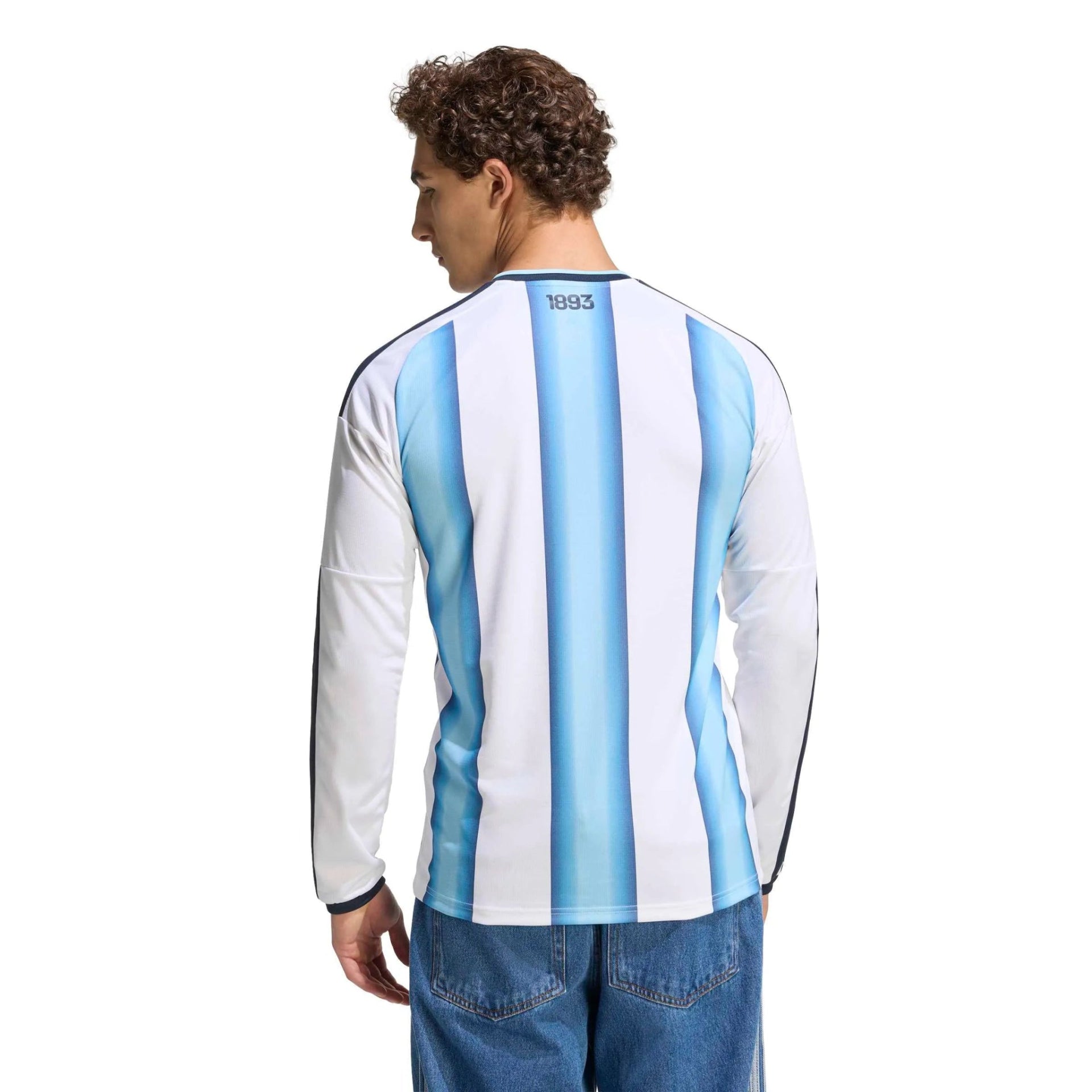adidas 2026 Argentina Men's Stadium Home Long-Sleeve Soccer Jersey