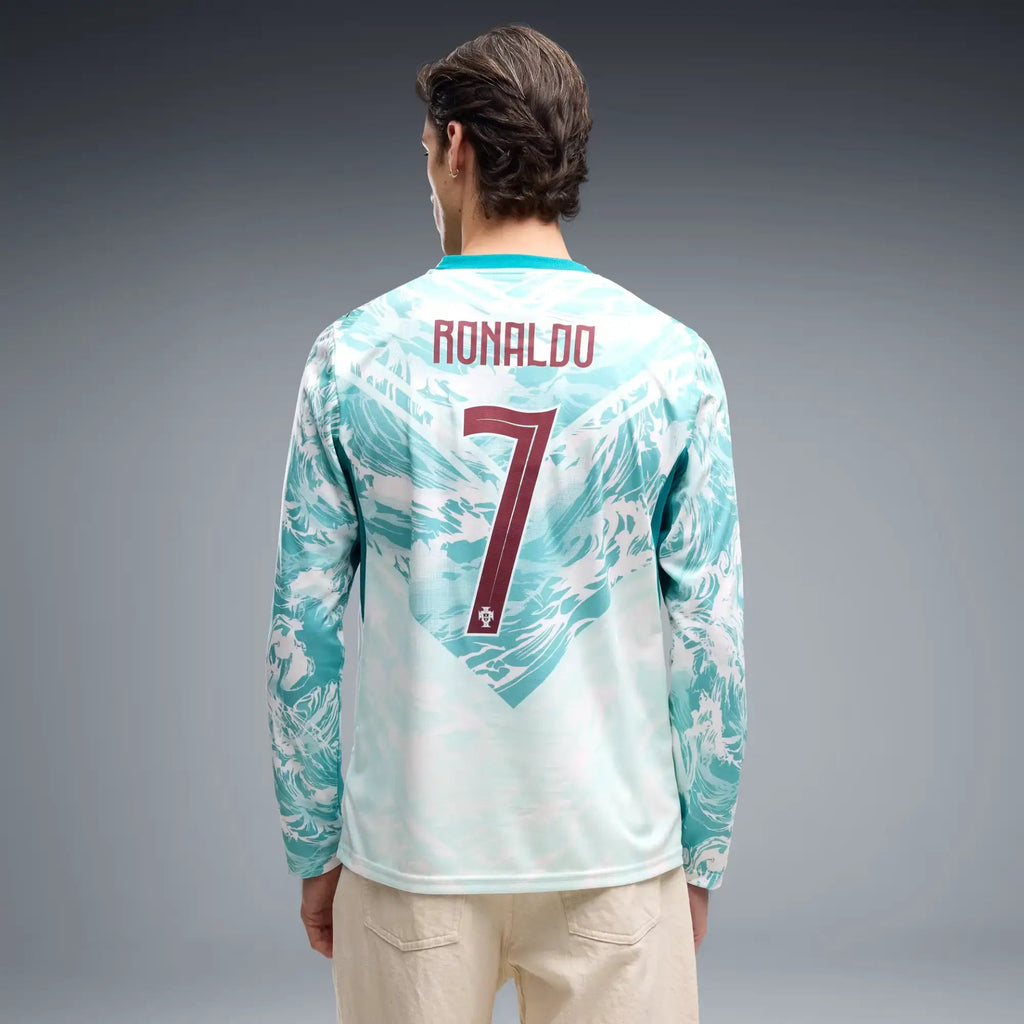 Puma 2026 Portugal Men's Stadium Away Ronaldo #7 Long-Sleeve Soccer Jersey