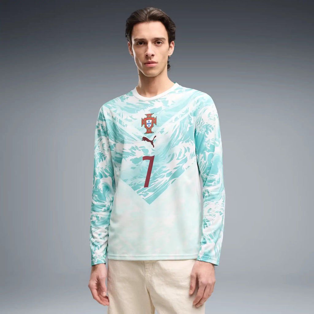 Puma 2026 Portugal Men's Stadium Away Ronaldo #7 Long-Sleeve Soccer Jersey