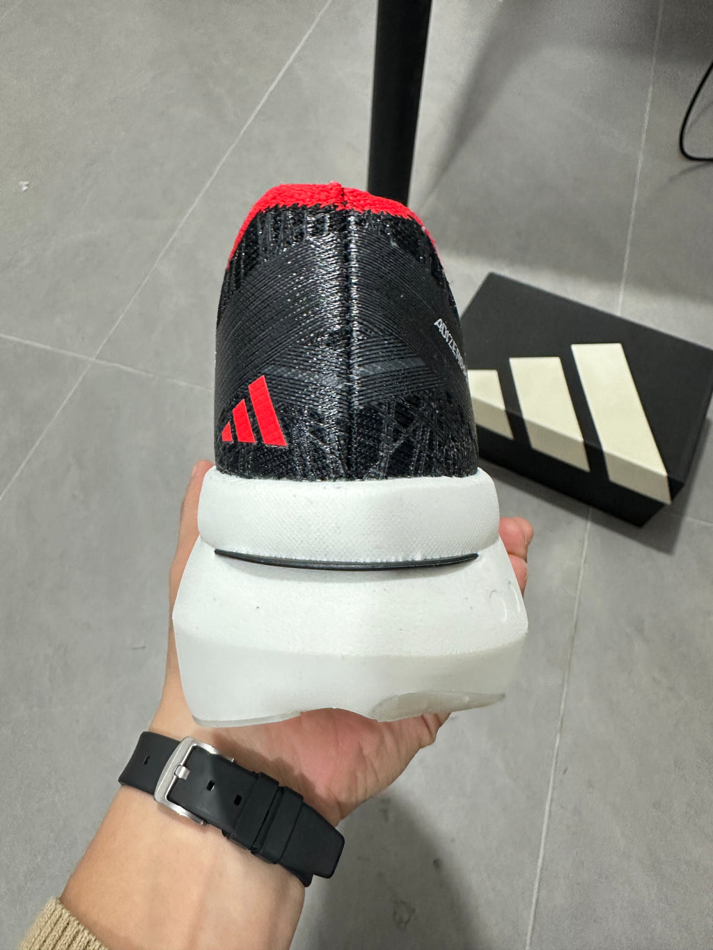 Adidas Adizero Prime X3 Strung Shoes Black | Red | White