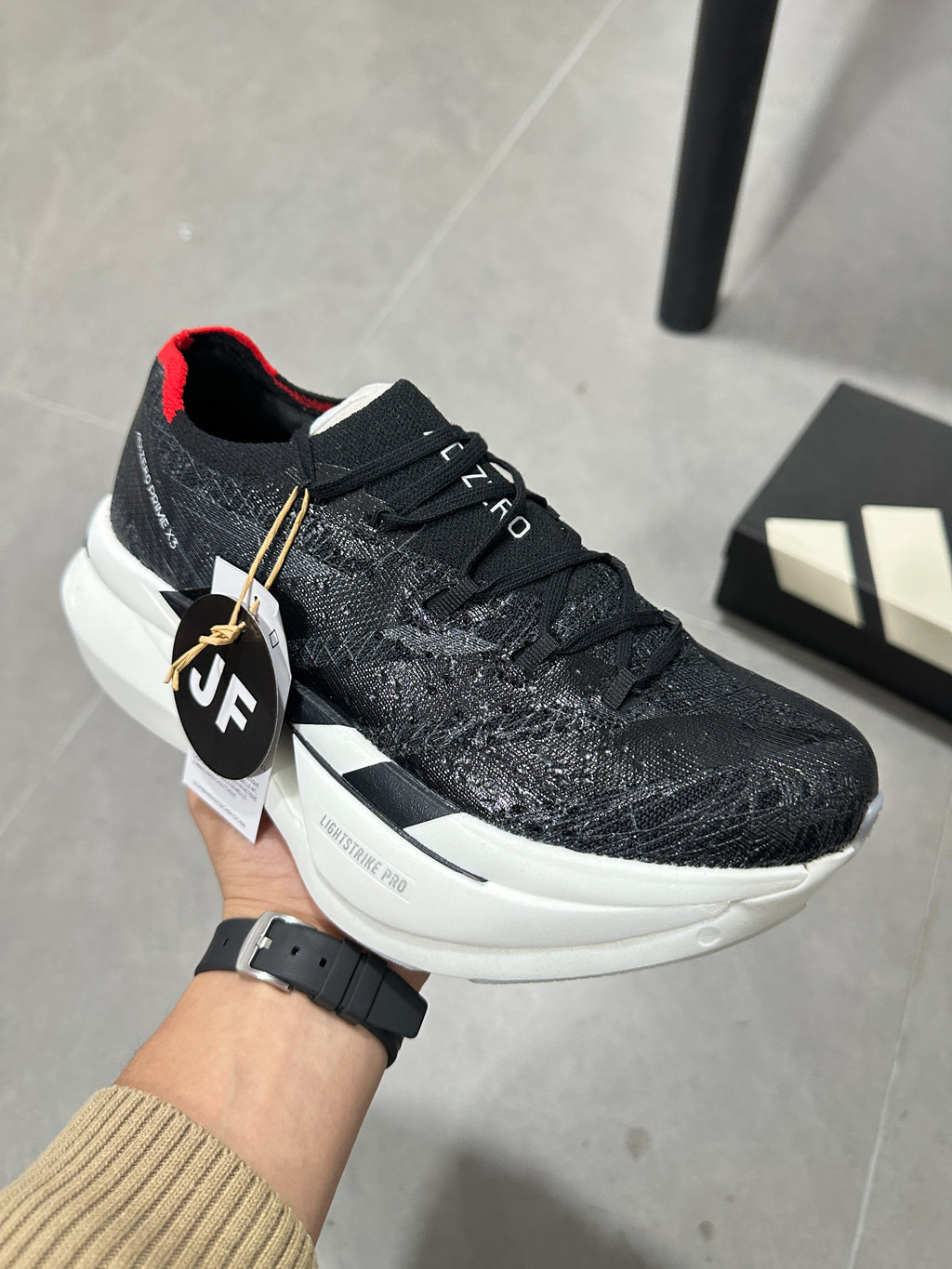 Adidas Adizero Prime X3 Strung Shoes Black | Red | White