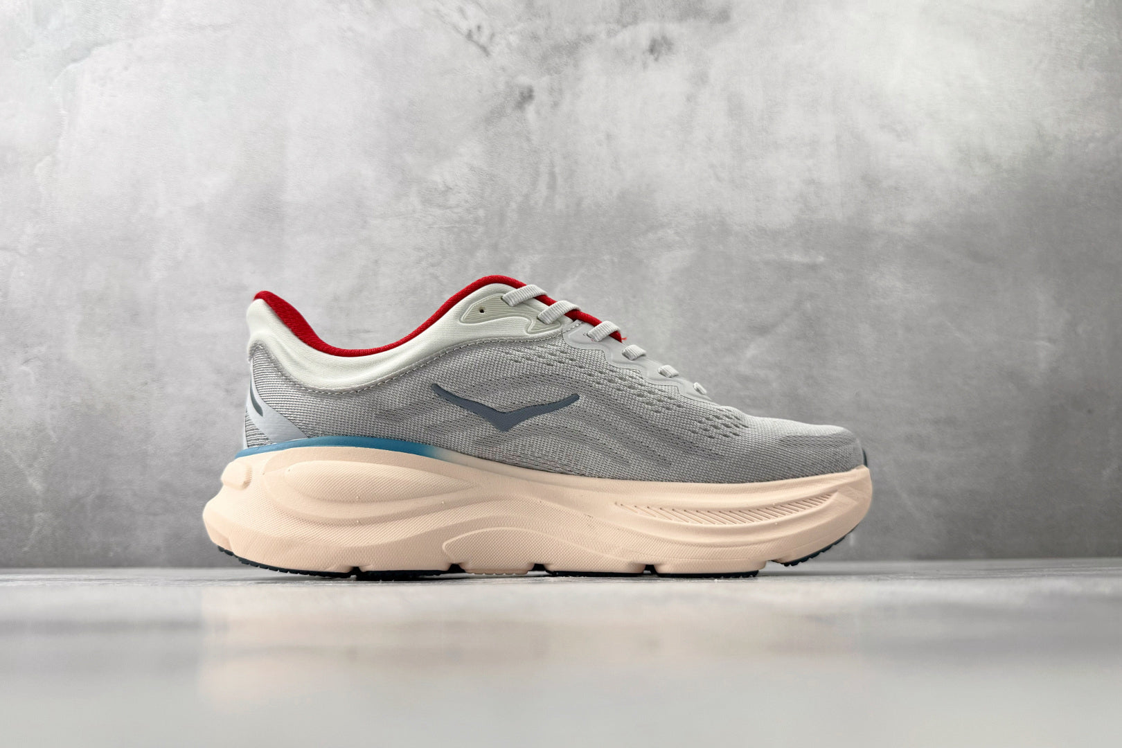 HOKA Bondi 9 Men's Running Shoes - Thunder Cloud/Vermillion
