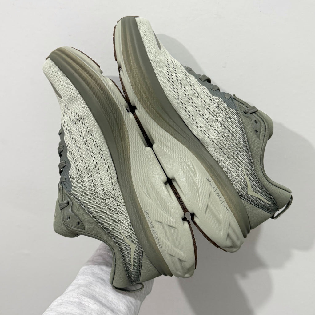HOKA Bondi 8 Olive Haze Athletic Shoes