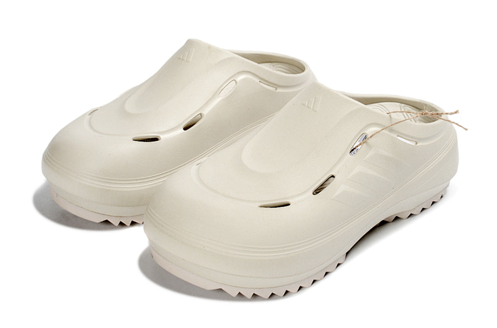 Adidas Adilette Platform Clogs Off-White Slip-On Recovery Shoes JH9853