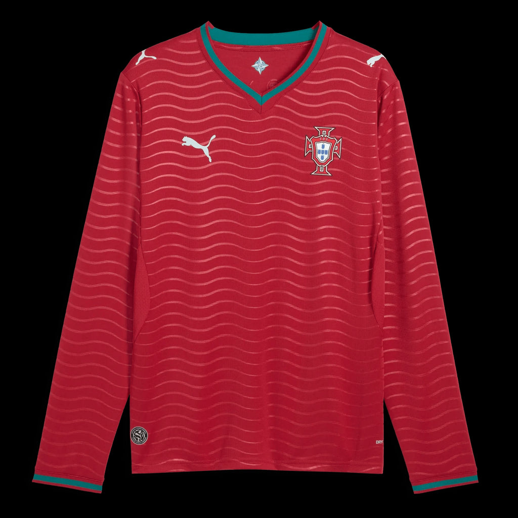 Puma 2026 Portugal Men's Stadium Home Long-Sleeve Soccer Jersey