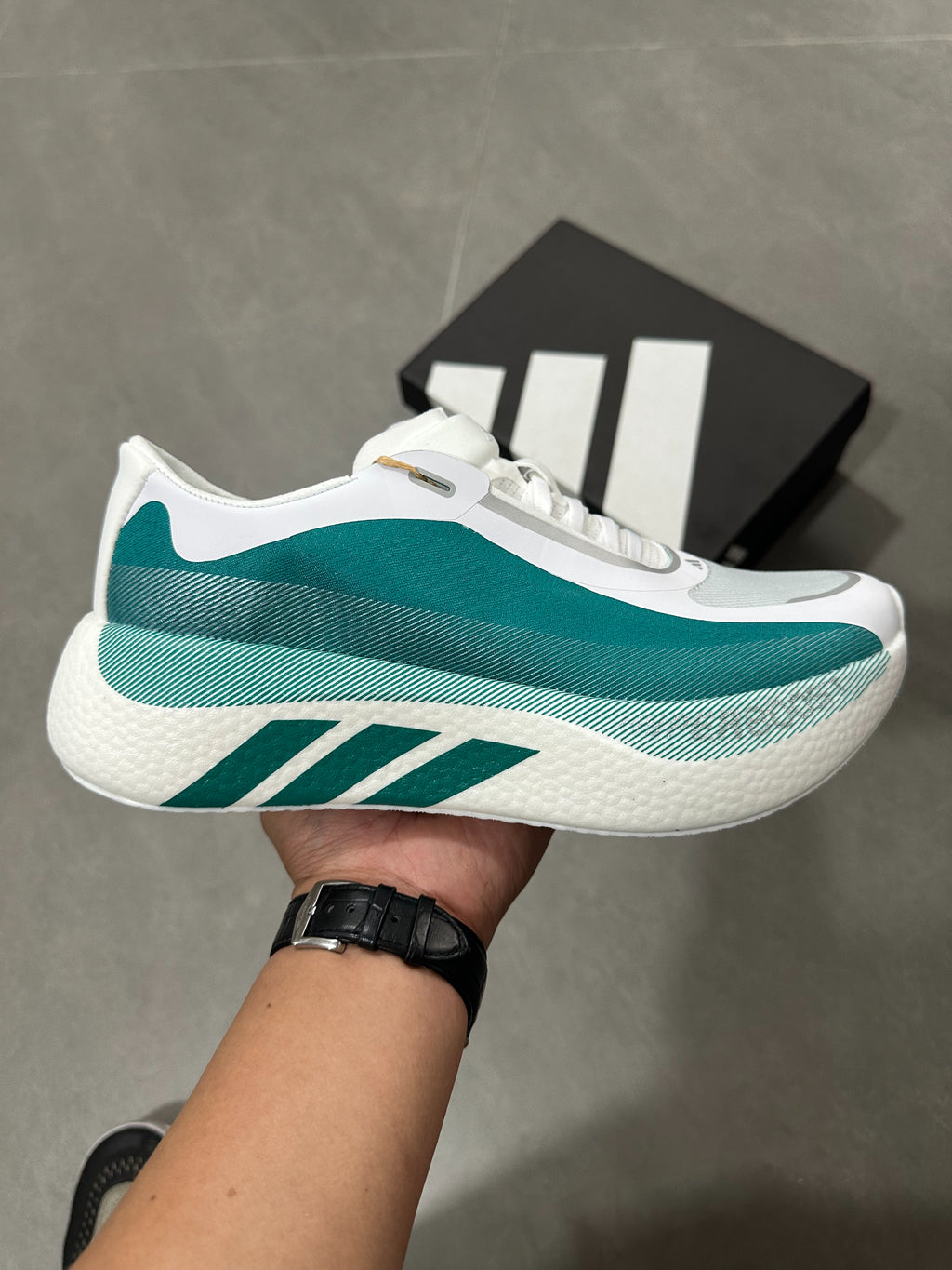 Adidas Hyperboost Edge 'Cloud White / Equipment Green / Mint