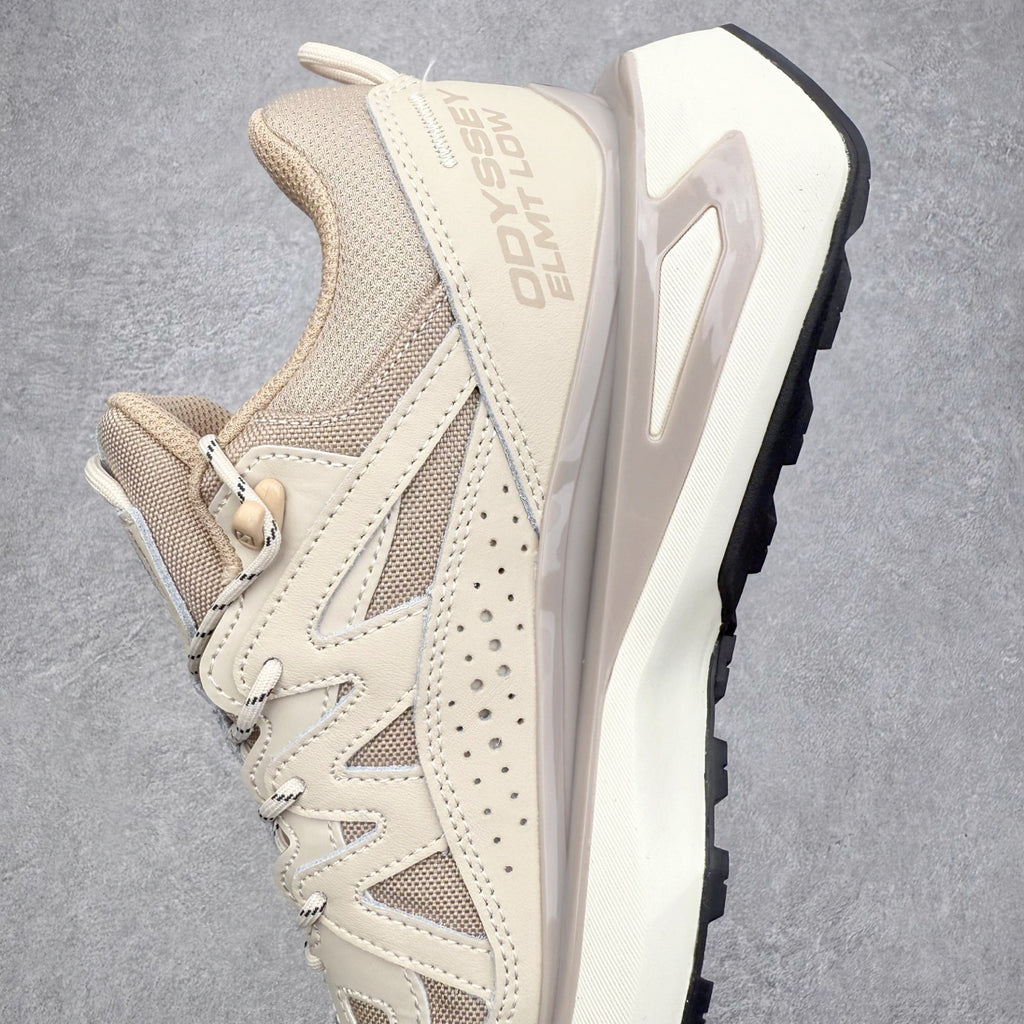 Salomon Odyssey Elmt Low Beige Vanilla Men Women Chunky Shoes