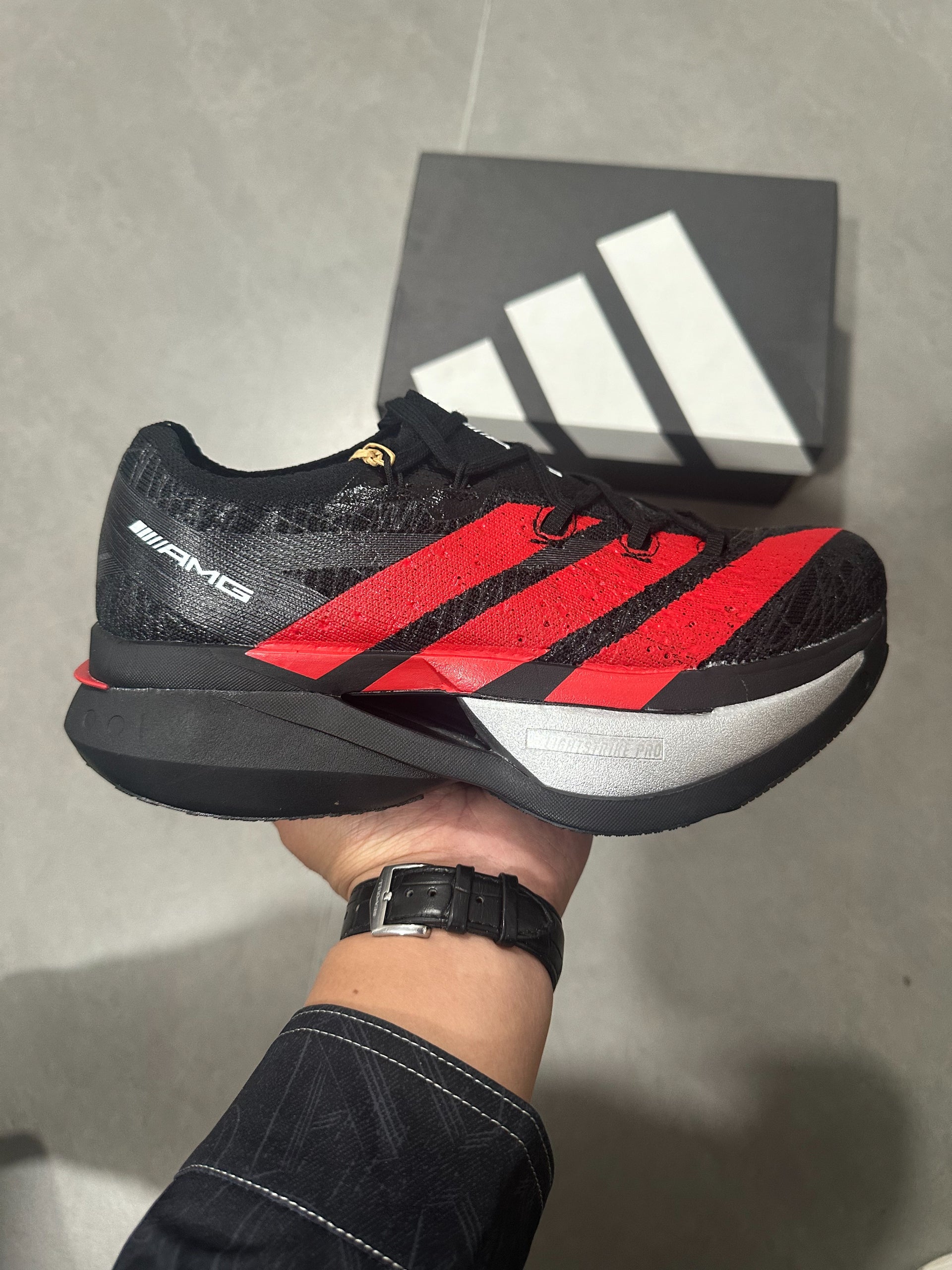 Adidas Adizero Prime X3 Strung Shoes Black | Red