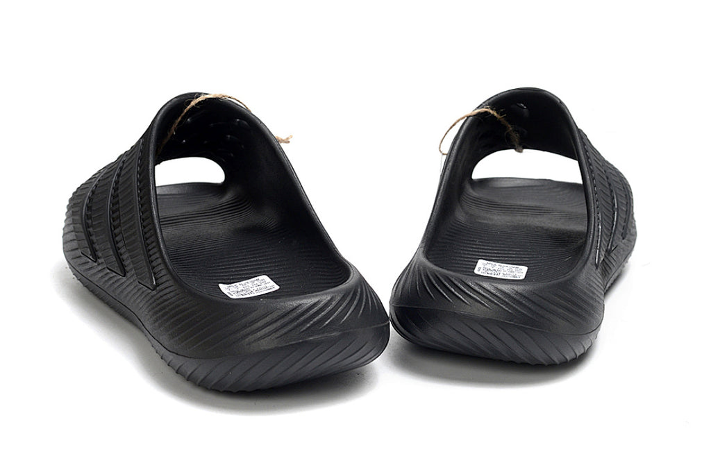 Adidas Purechill All-Black Open-Toe Recovery Slides IF6765