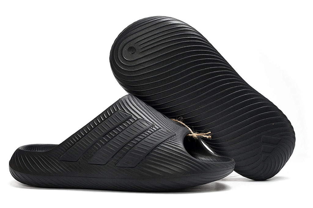 Adidas Purechill All-Black Open-Toe Recovery Slides IF6765