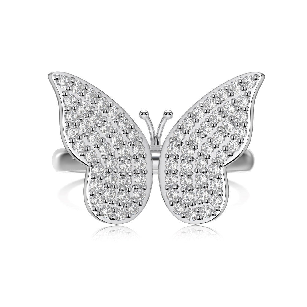Butterfly Silver Ring Collection