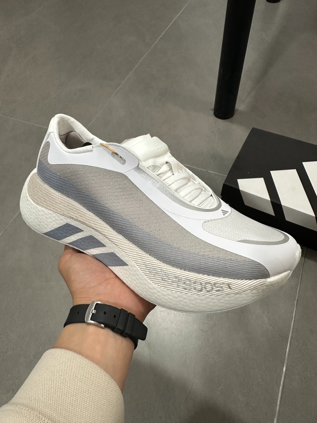 Adidas HYPERBOOST EDGE Running Shoes White | Light Gray