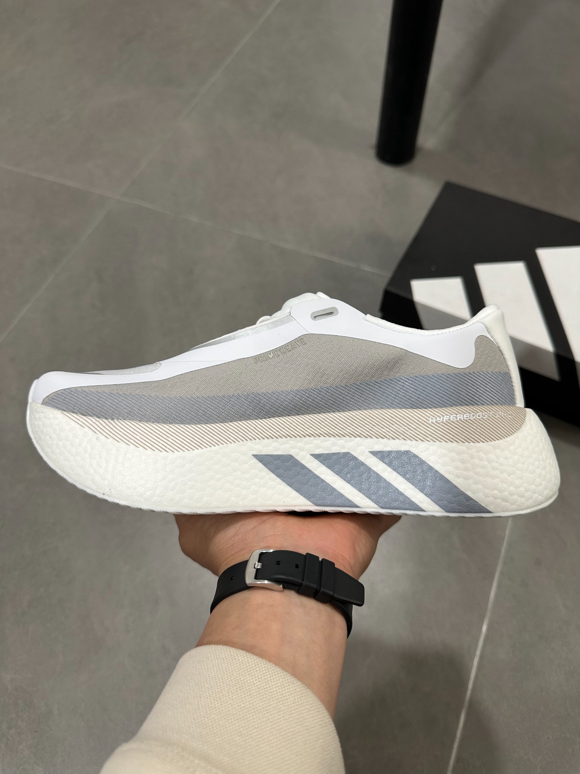 Adidas HYPERBOOST EDGE Running Shoes White | Light Gray