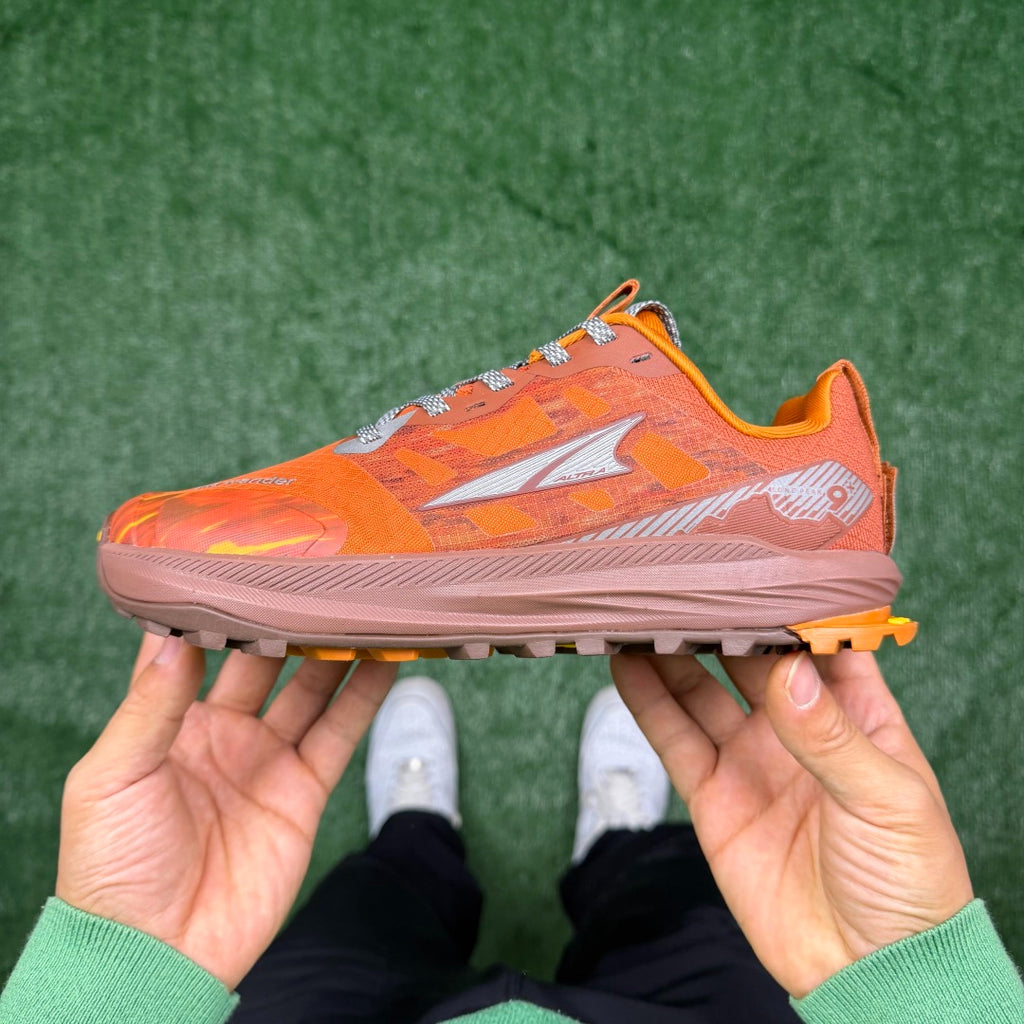 Altra Lone Peak 7 Orange Camo Zero Drop Breathable Trail Running Sneakers