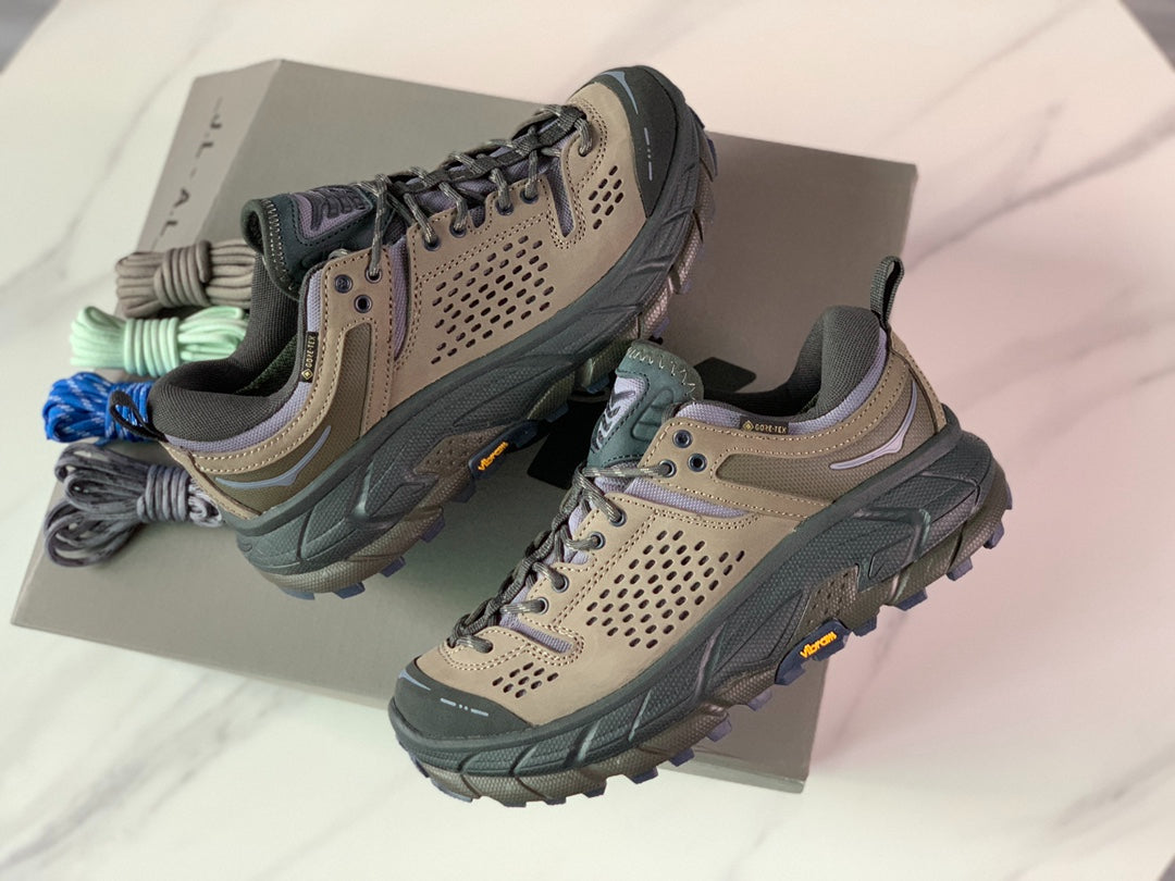 Hoka Ultra Low Gore-Tex Oatmeal Brown | Light Purple
