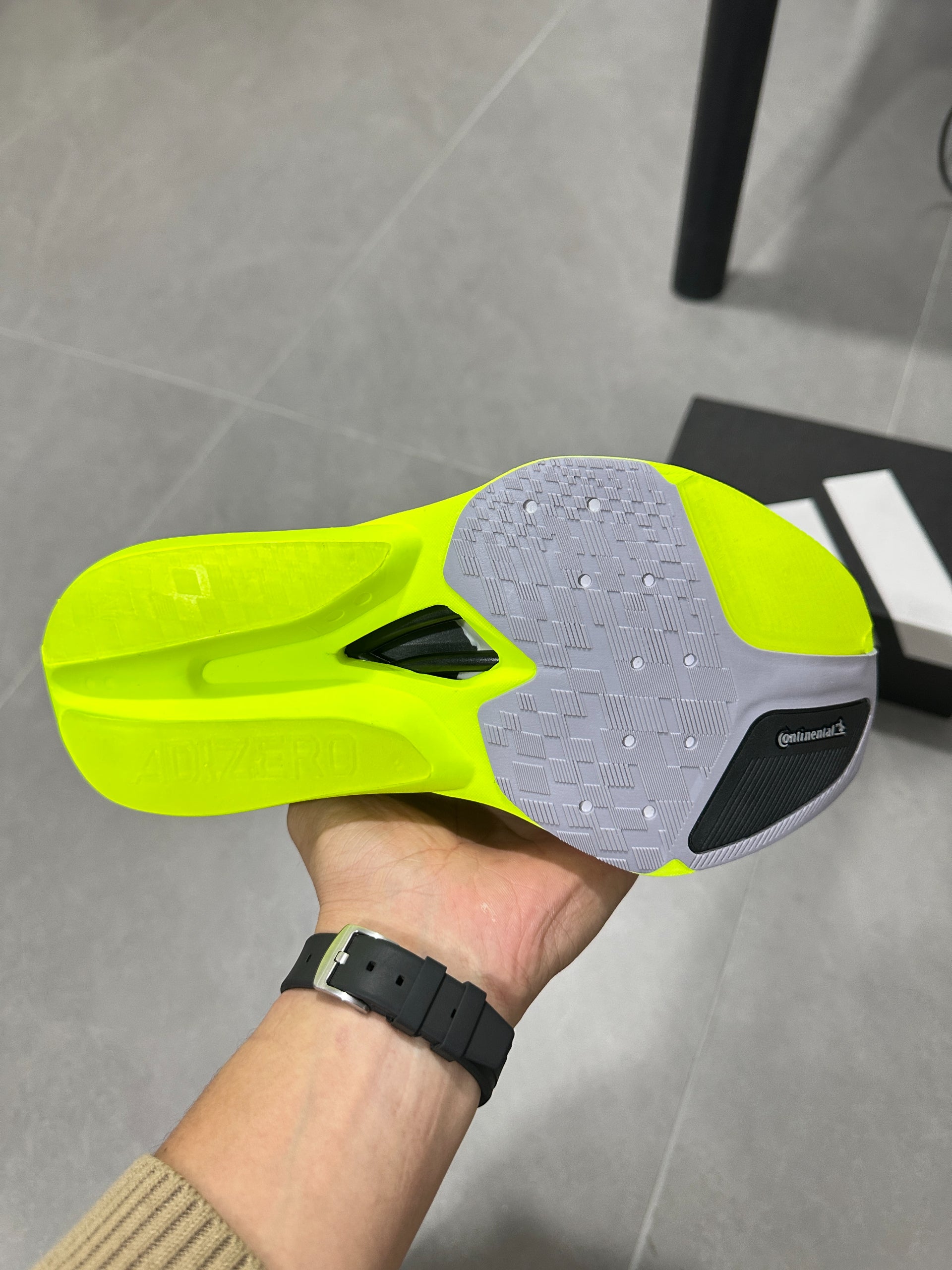 Adidas ADIZERO ADIOS PRO 4 (Solar Yellow / Black colorway)