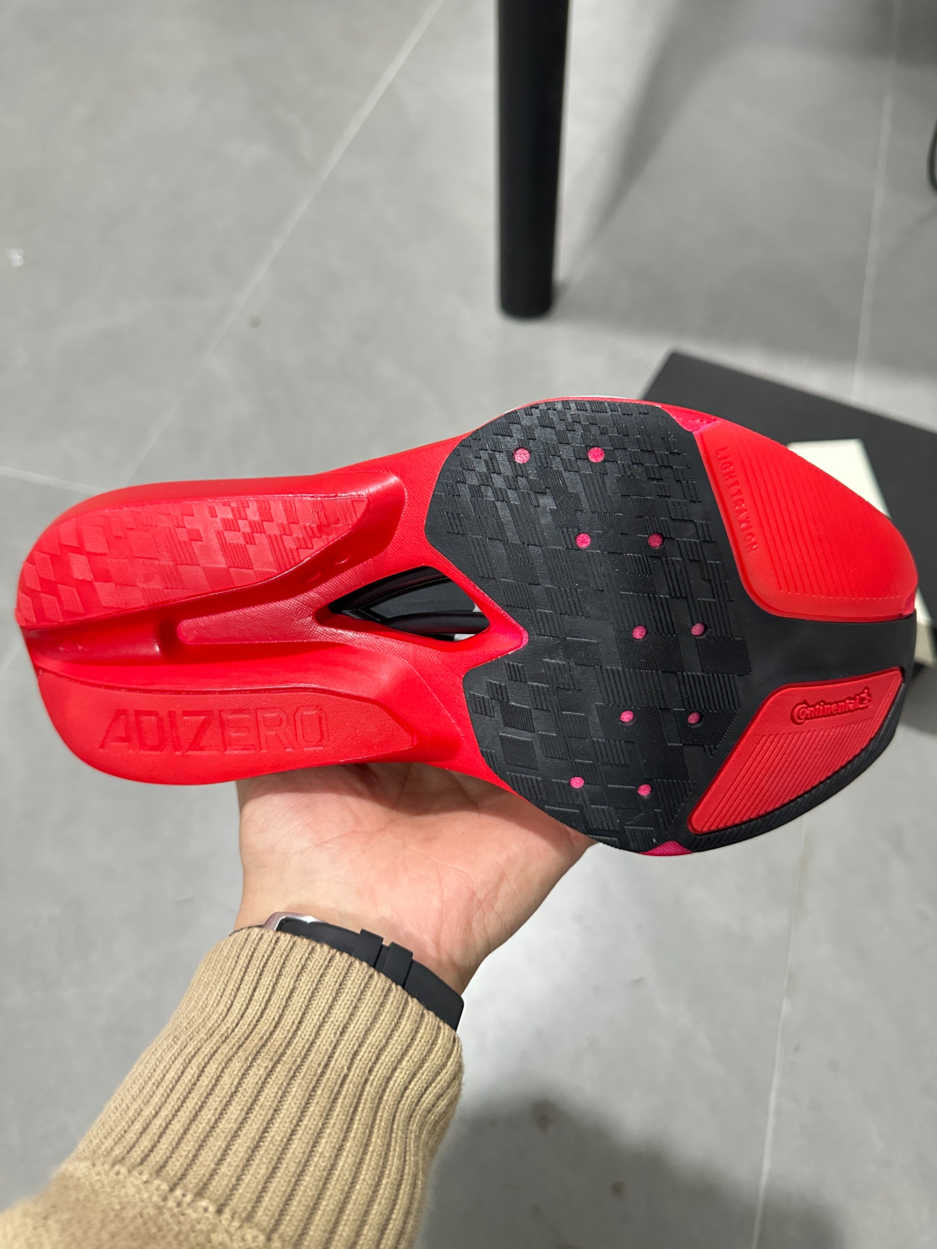 Adidas Adizero Prime X3 Strung Shoes Red | Black