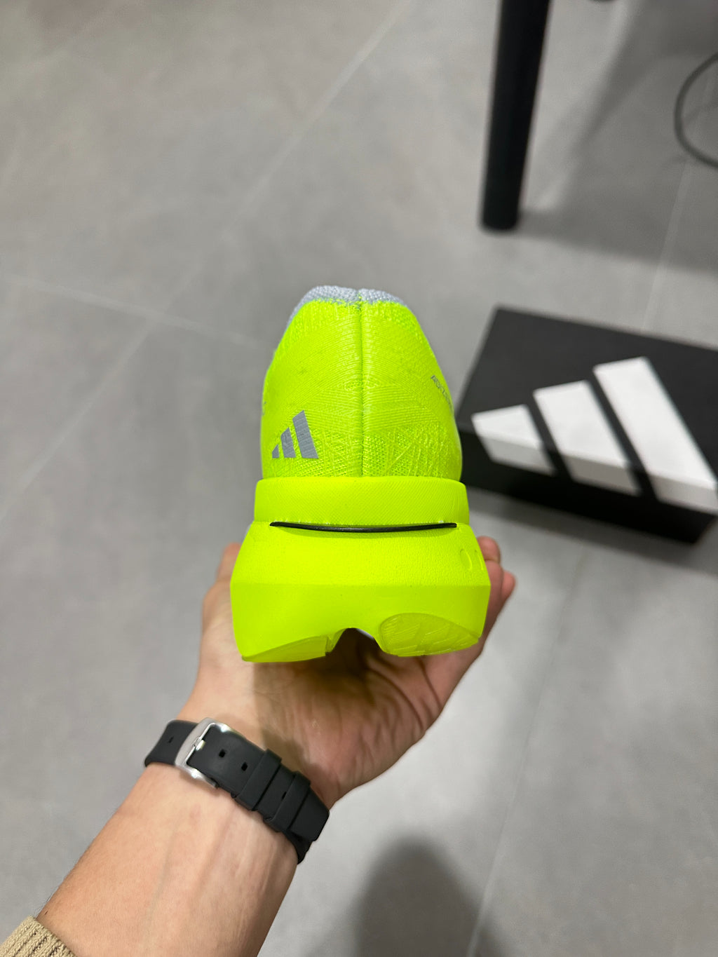 Adidas ADIZERO ADIOS PRO 4 (Solar Yellow / Black colorway)
