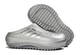 Adidas Adilette Platform Clogs Silver Metallic Slip-On Recovery Shoes JH9855