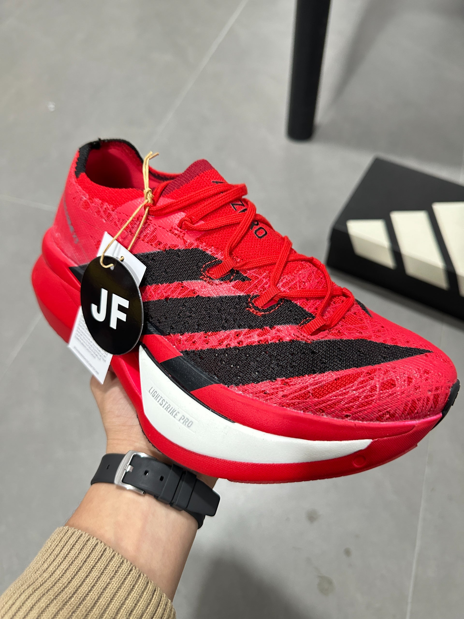 Adidas Adizero Prime X3 Strung Shoes Red | Black