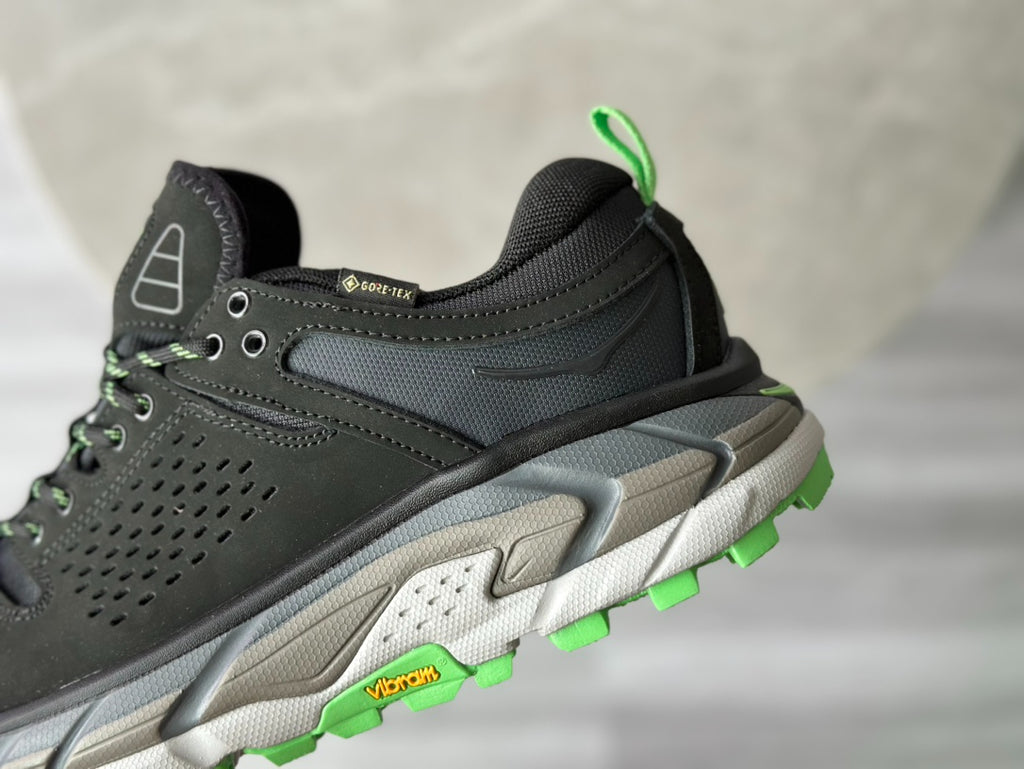 Hoka Tor Ultra Moss Grey | Fluorescent Green