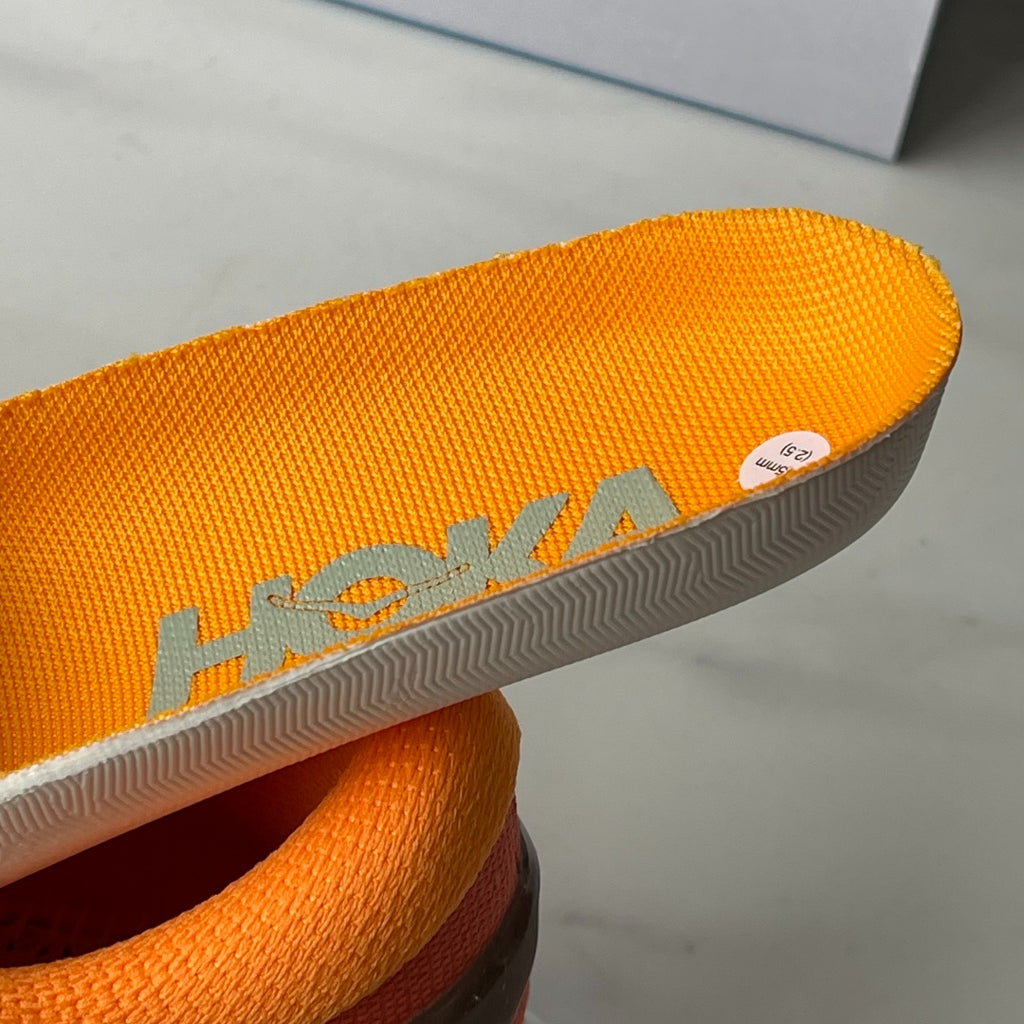 HOKA Mafate X Women Orange red | Light gray-green