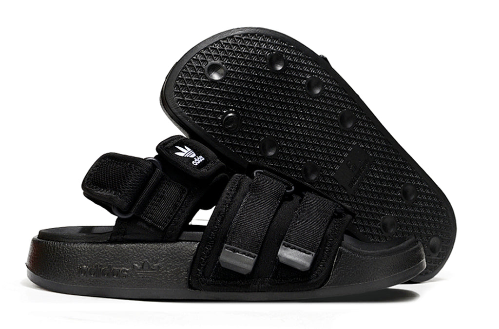 Adidas Originals Adilette 4-Strap Sandals Triple Black GZ8825