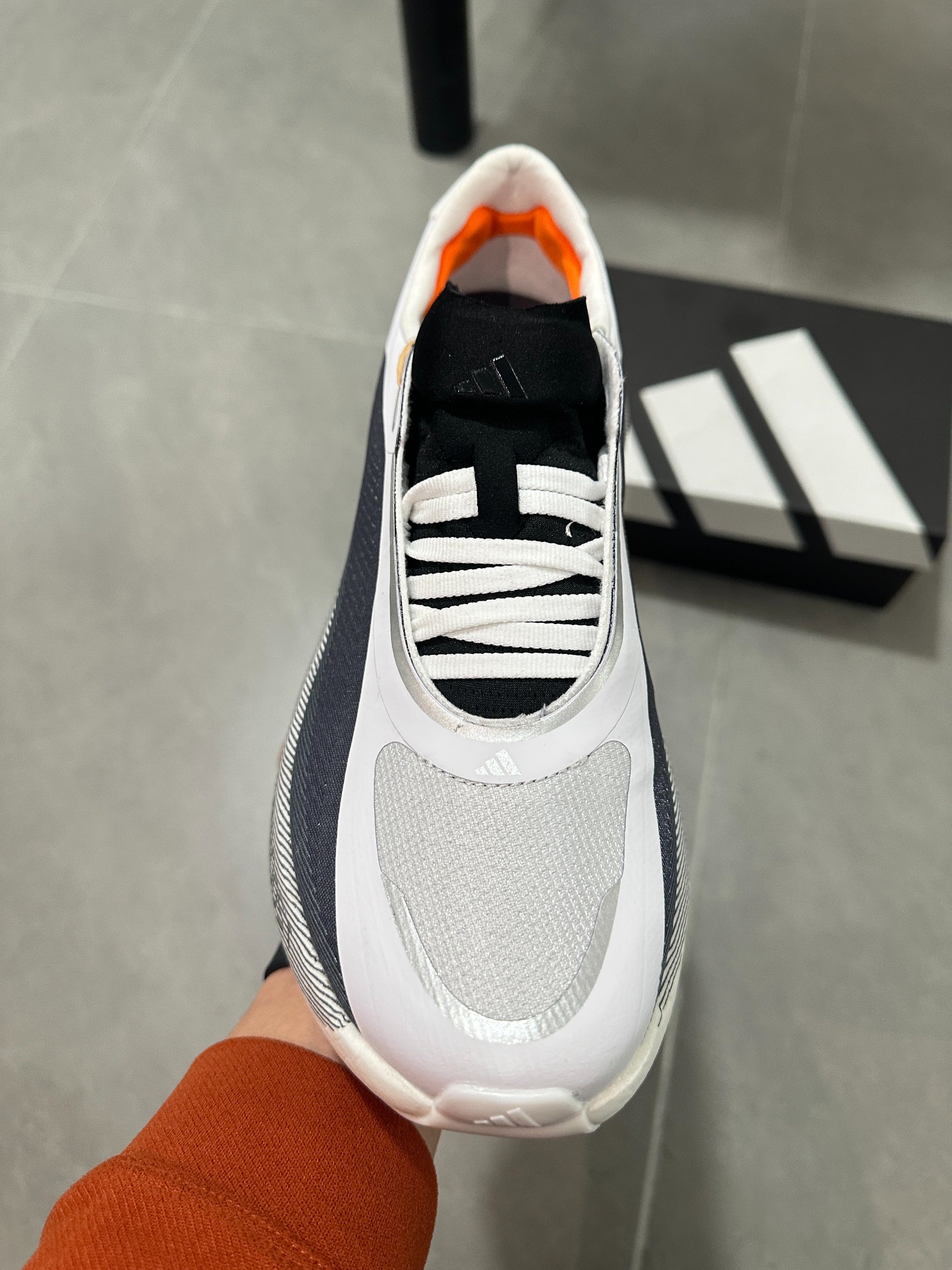 Adidas Hyperboost Edge (White / Grey / Black colorway)