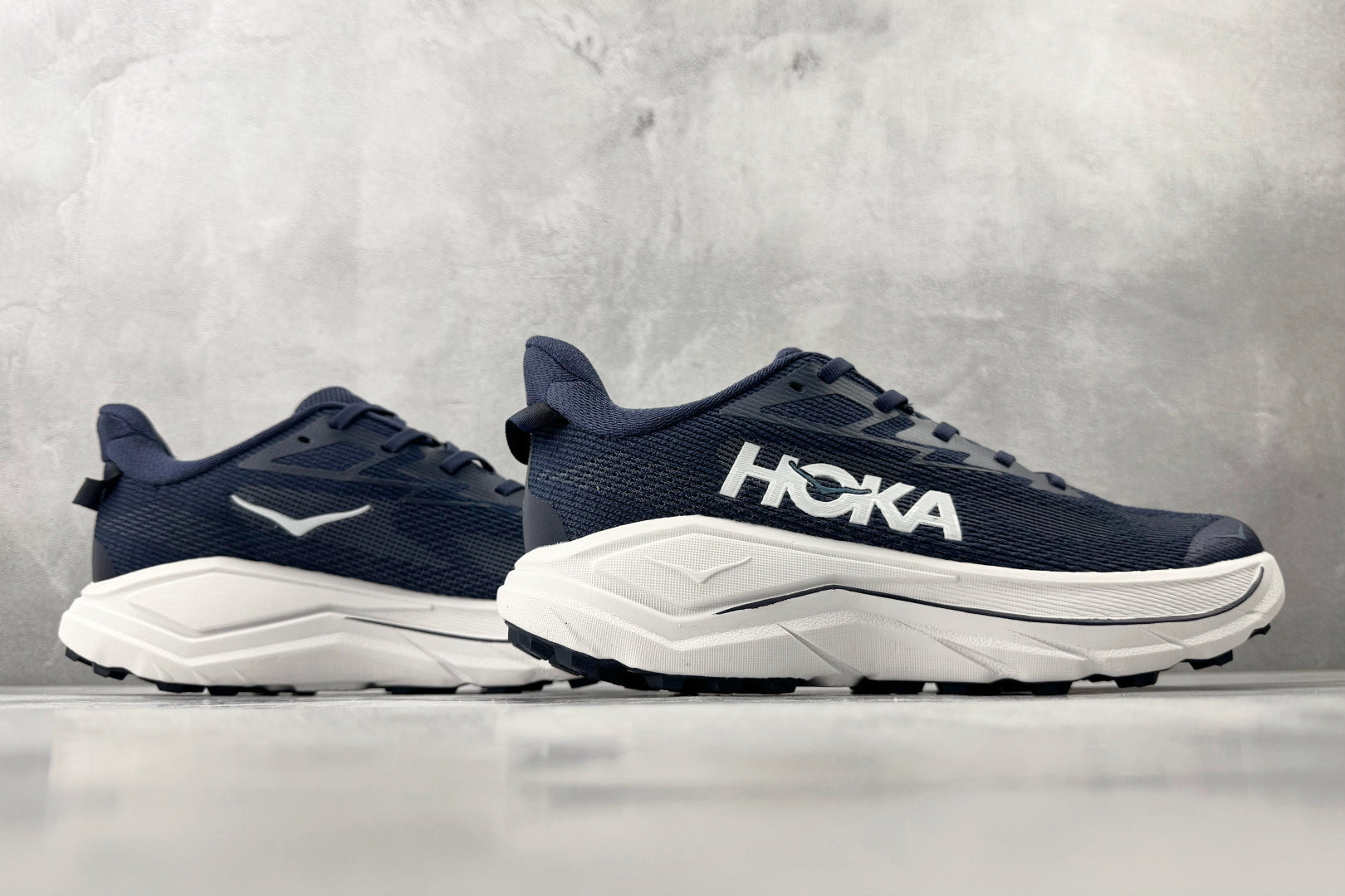 HOKA ONE ONE Challenger 8 "Navy Blue / White" All-Terrain Running Shoes