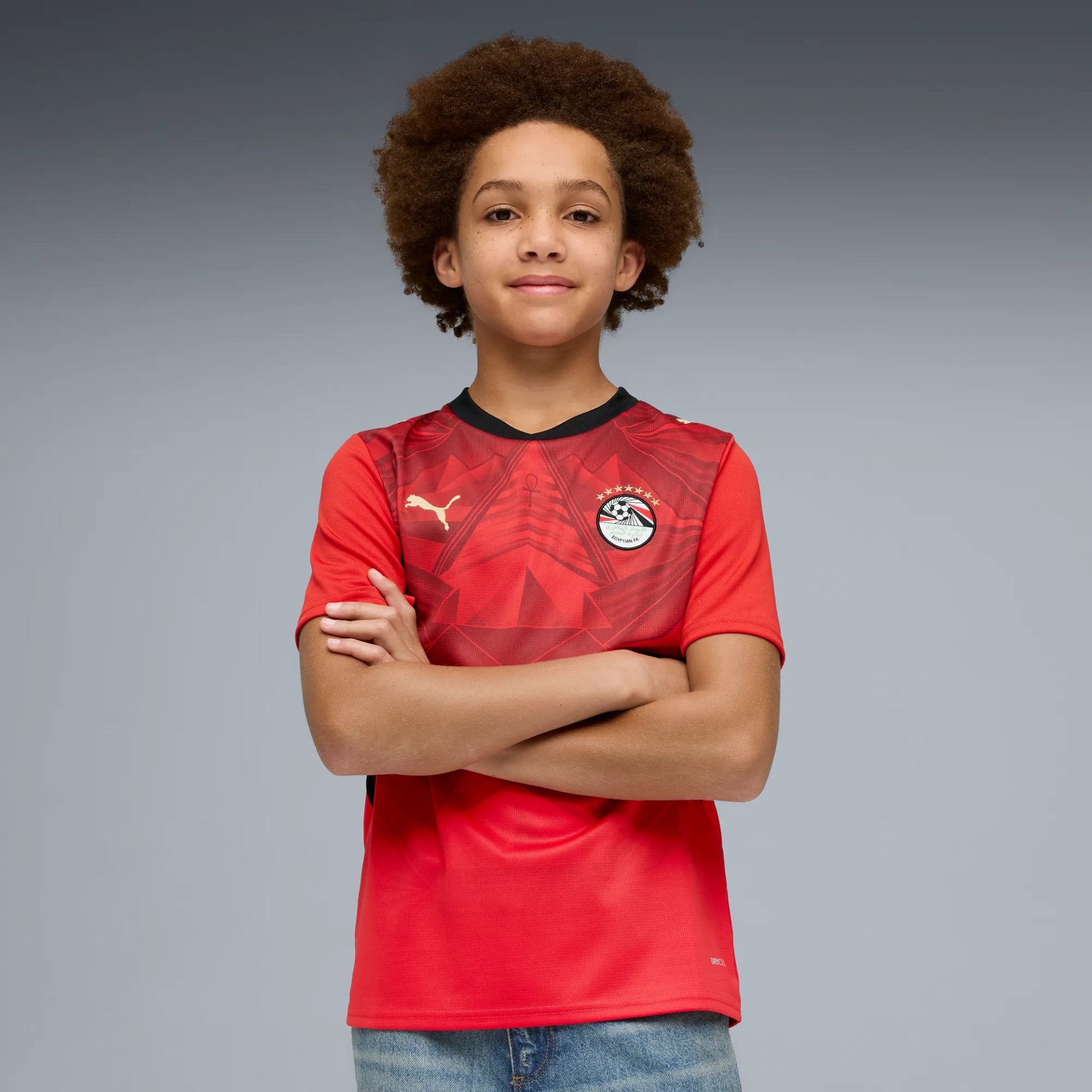 Puma 2026 Egypt Youth Stadium Home Soccer Jersey