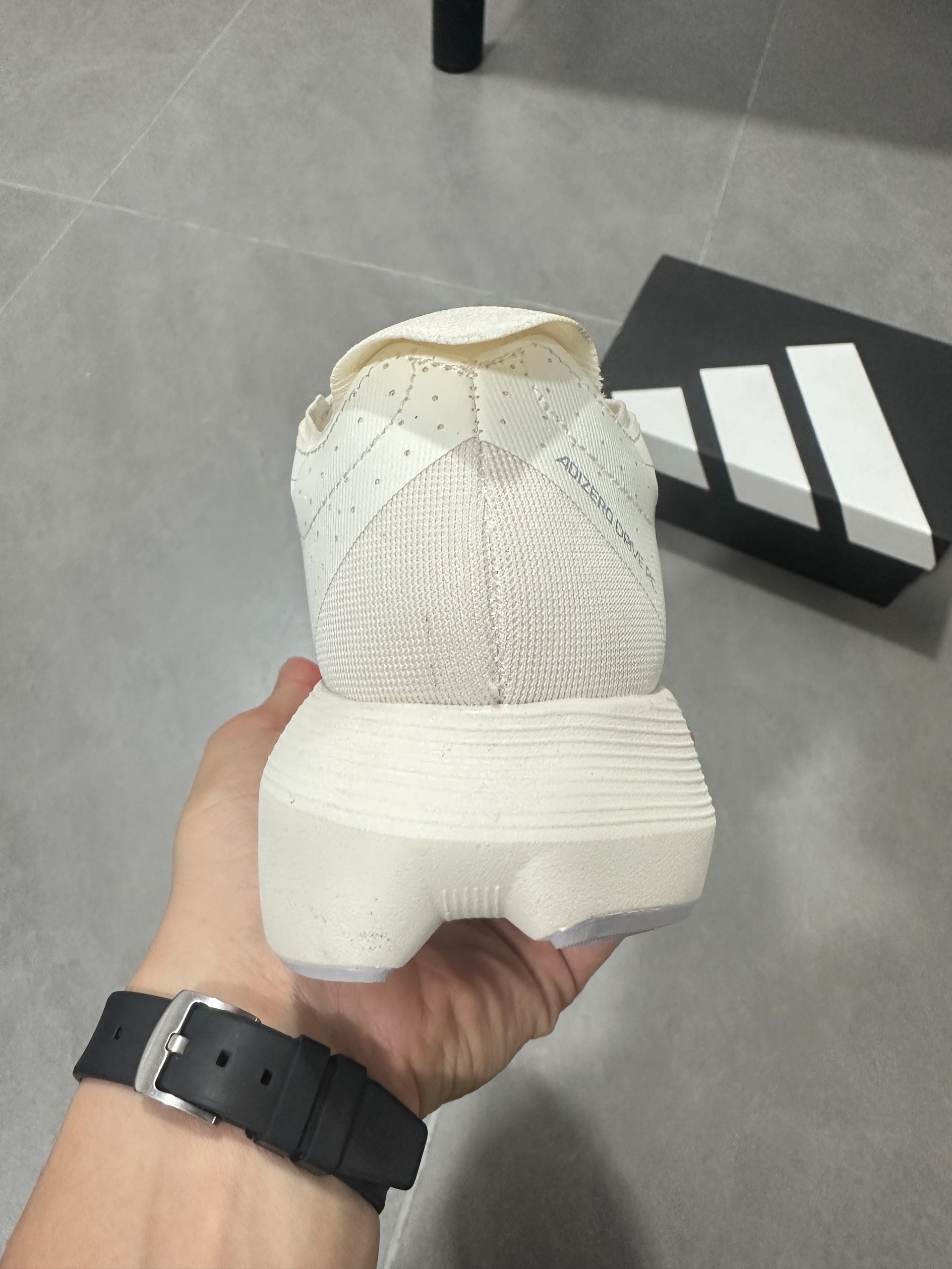Adidas Adizero Evo SL (Off-White / Red colorway)