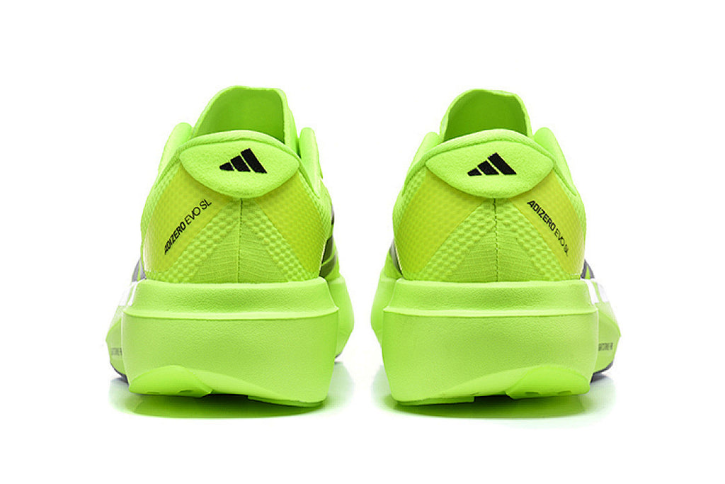 Adidas Adizero Evo SL Running Shoes in Lime Green / Collegiate Purple