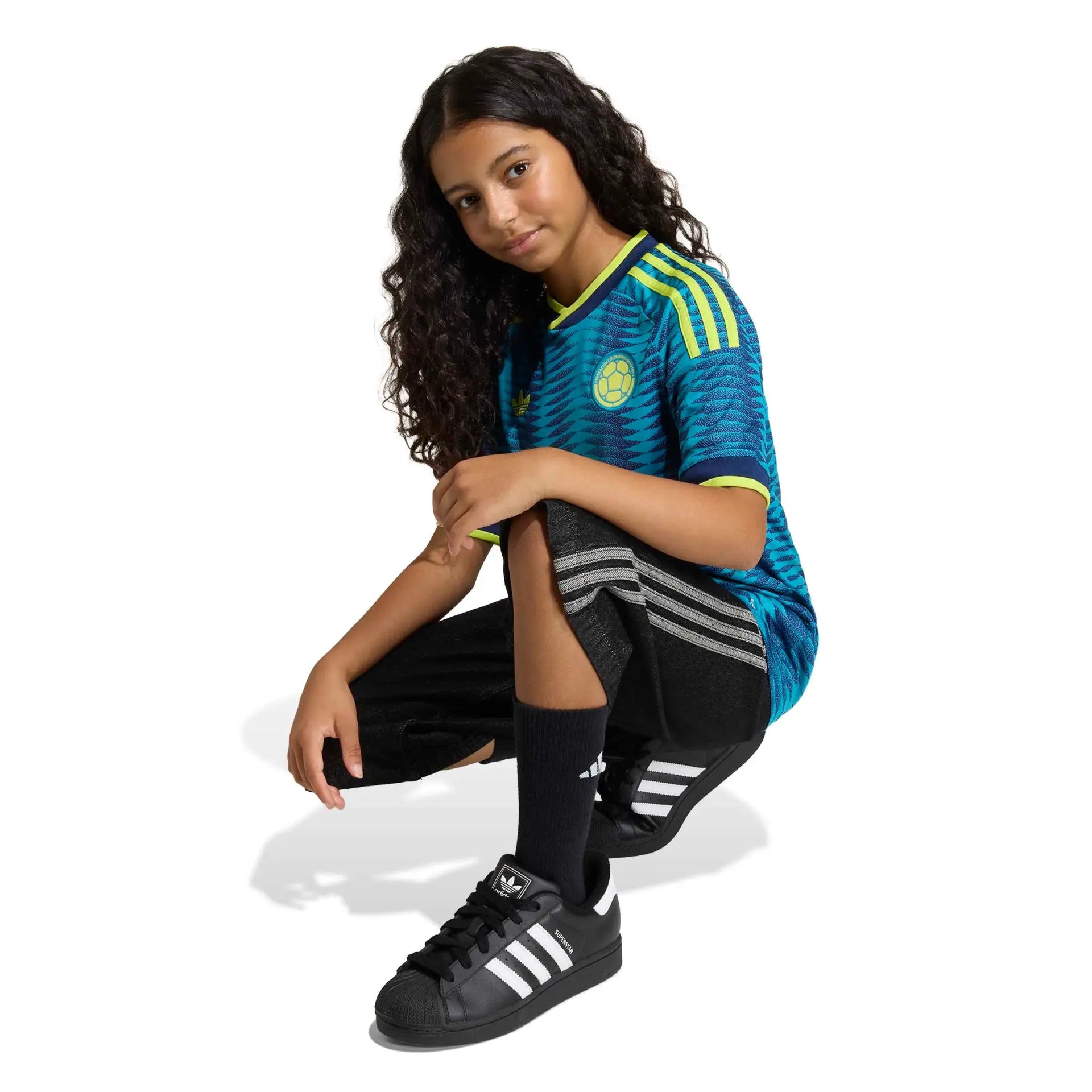 adidas 2026 Colombia Youth Away Soccer Jersey