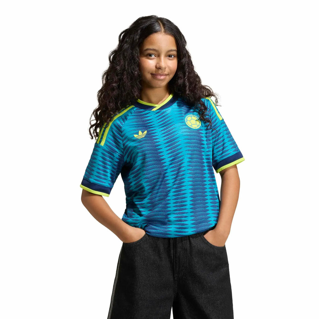 adidas 2026 Colombia Youth Away Soccer Jersey
