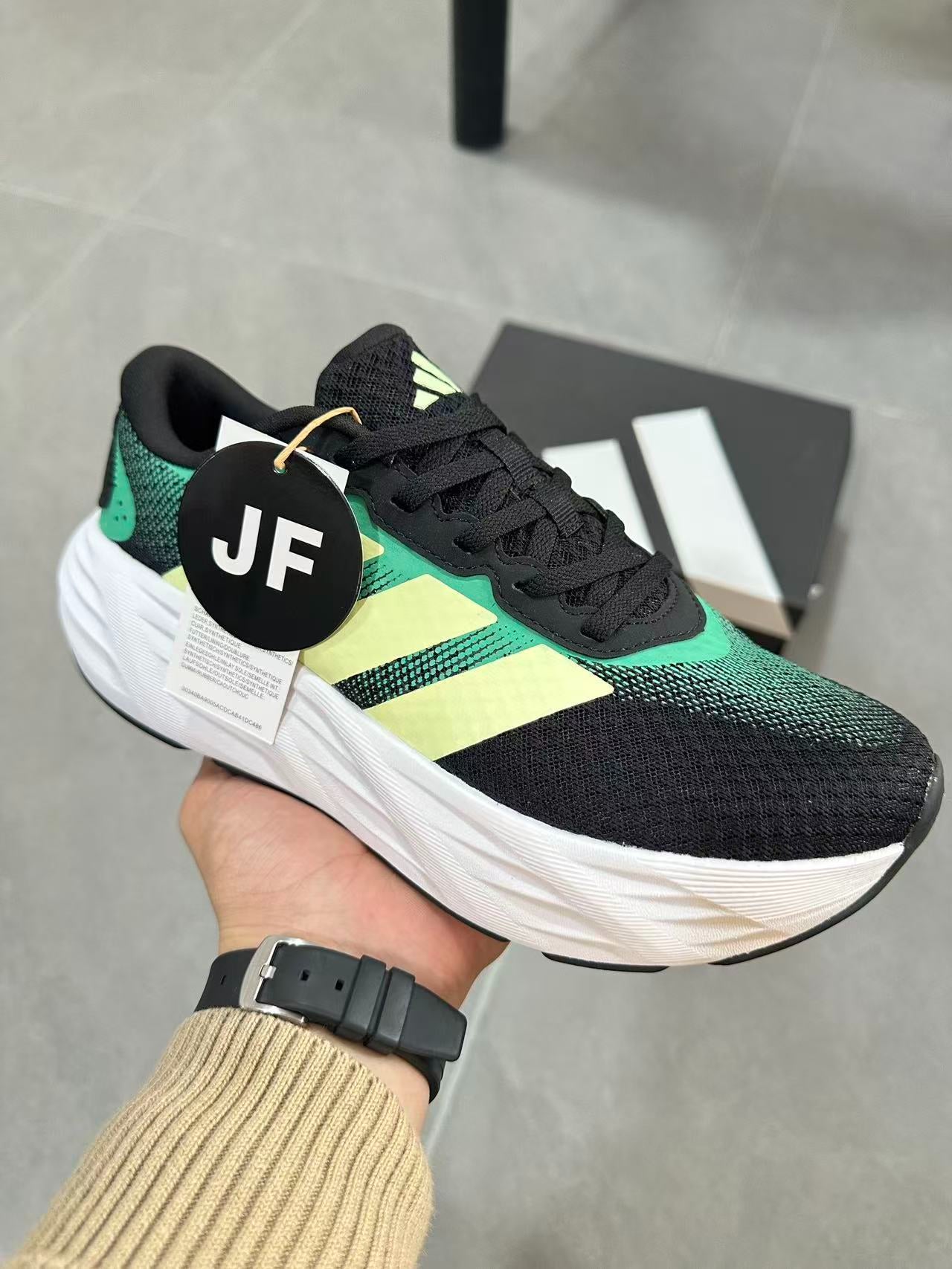 Adidas Galaxy 7 (Black / Green / Lime colorway)