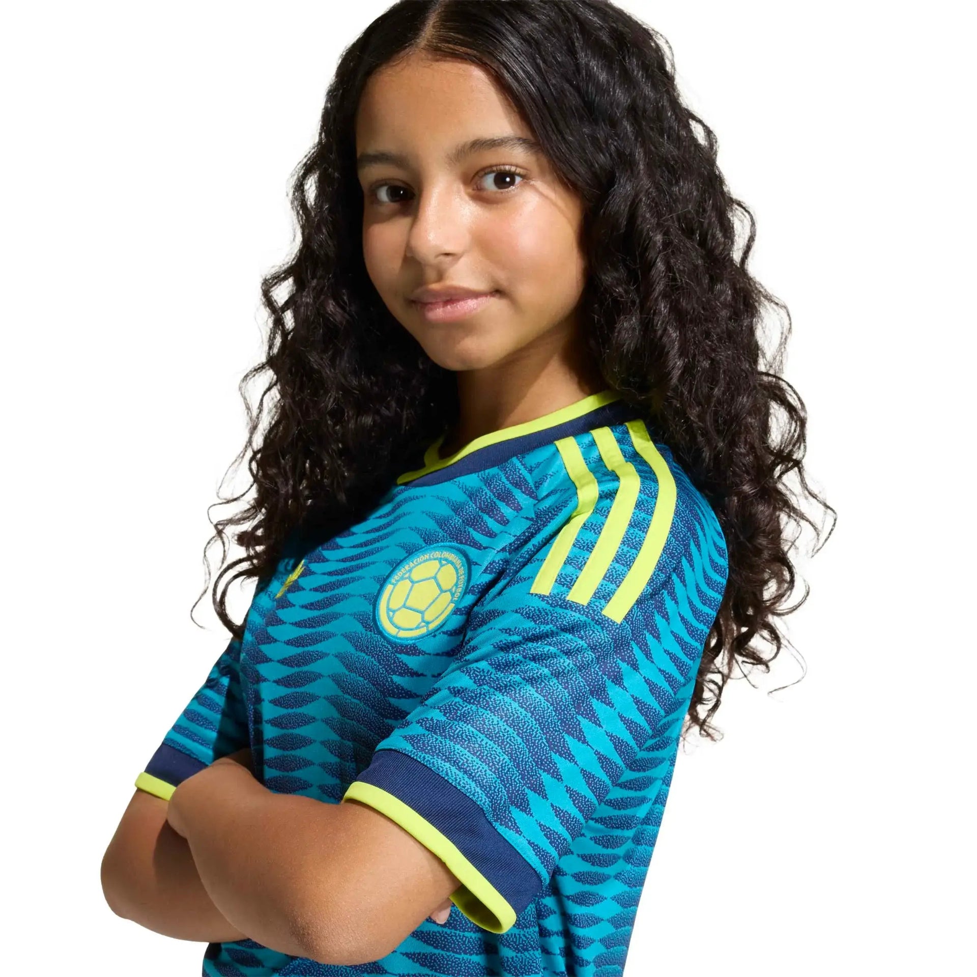adidas 2026 Colombia Youth Away Soccer Jersey