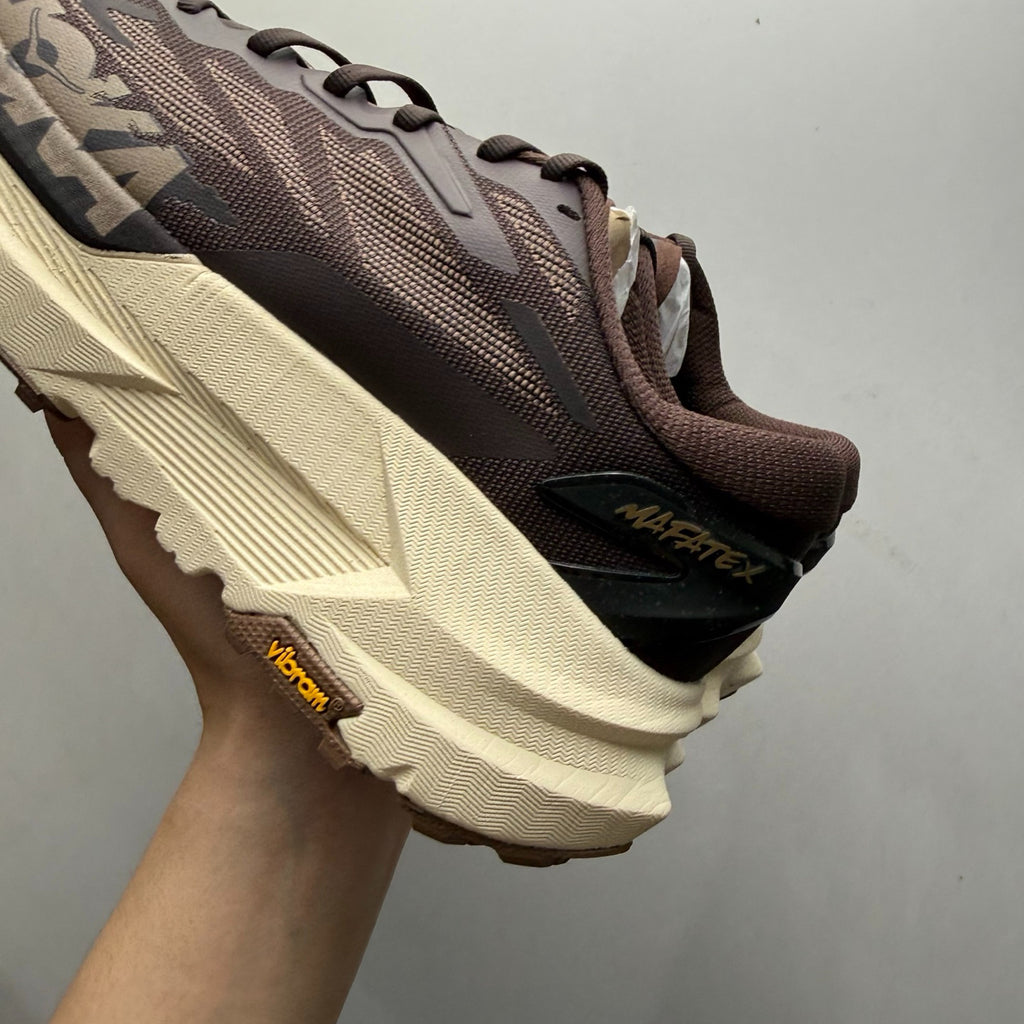 HOKA Mafate X Men's Trail Shoes - Brown/Cream
